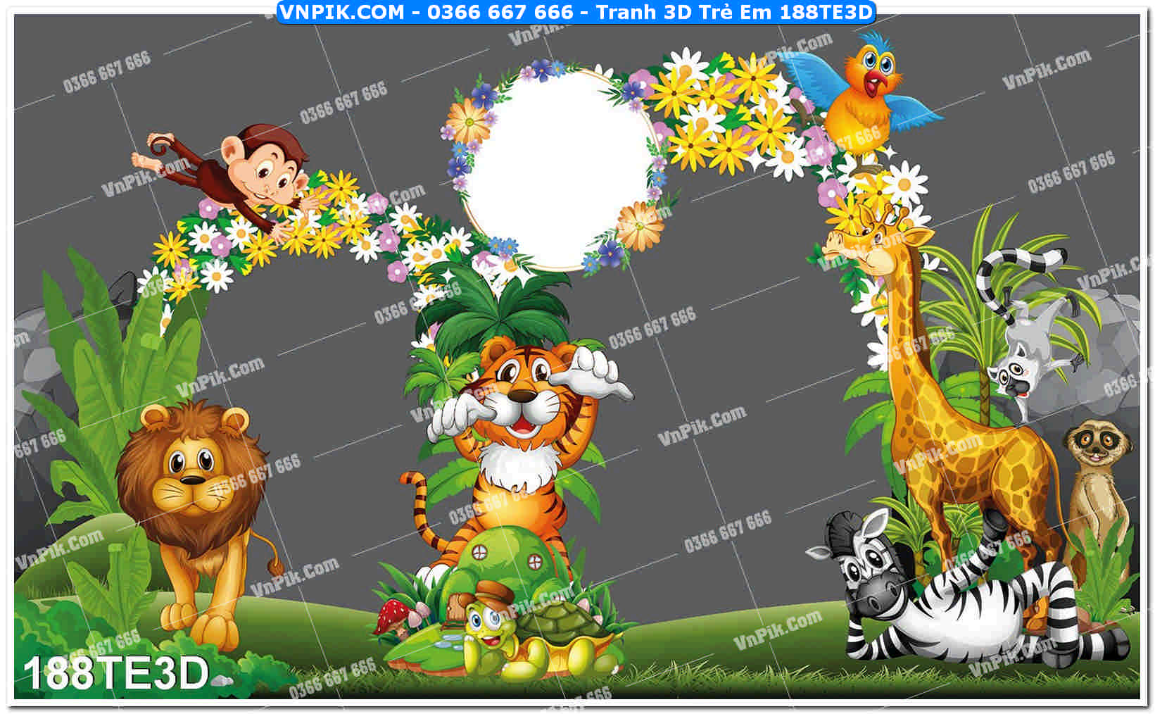 Tranh 3D Trẻ Em 188TE3D