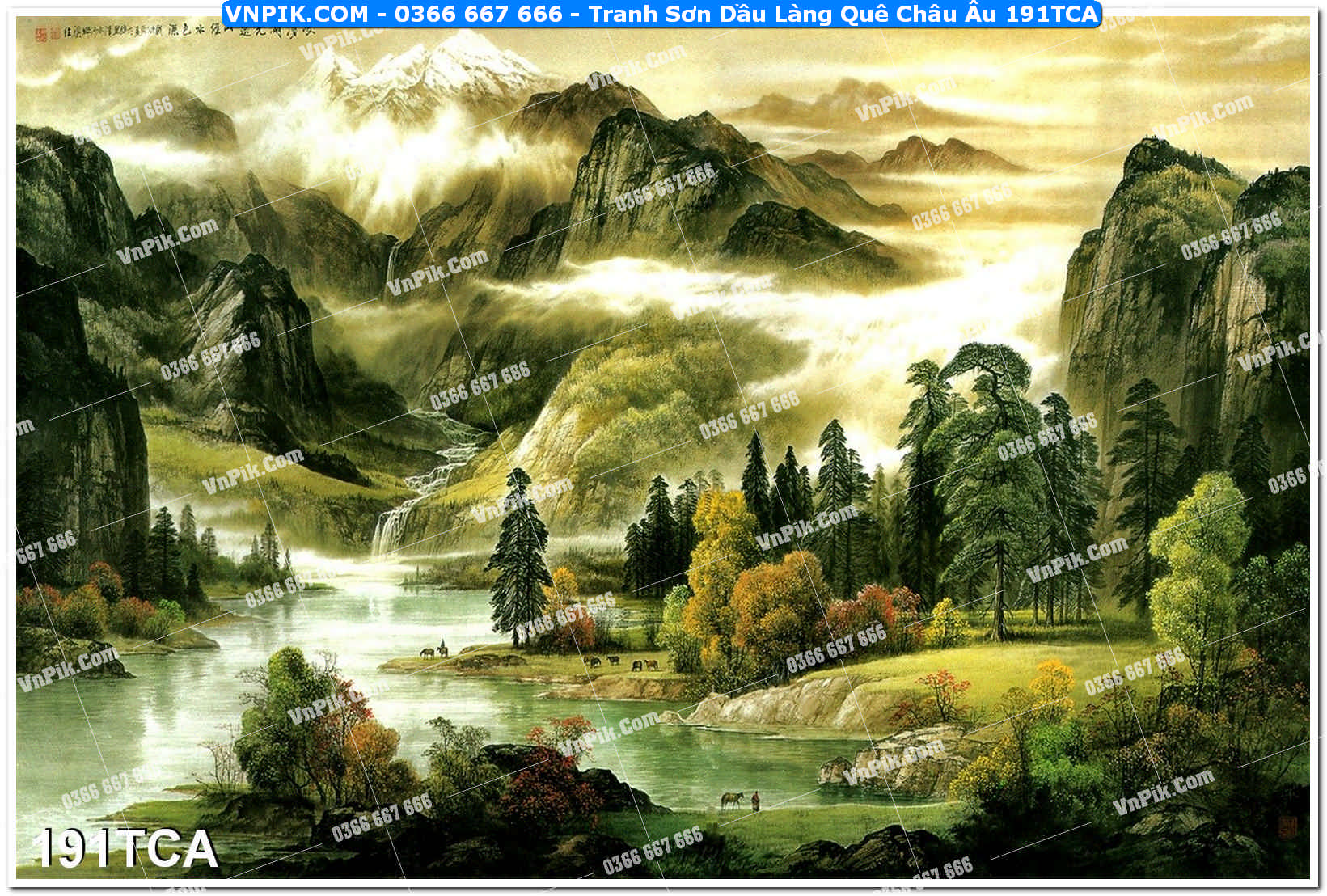 Tranh Sơn Dầu Làng Quê Châu Âu (191TCA)