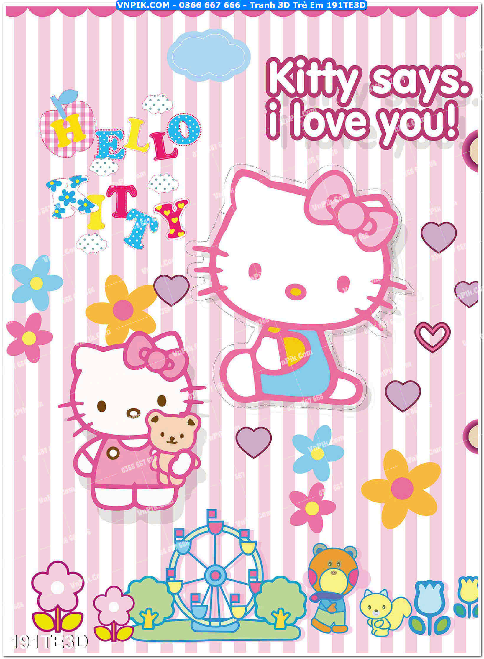 Tranh 3D Trẻ Em 191TE3D