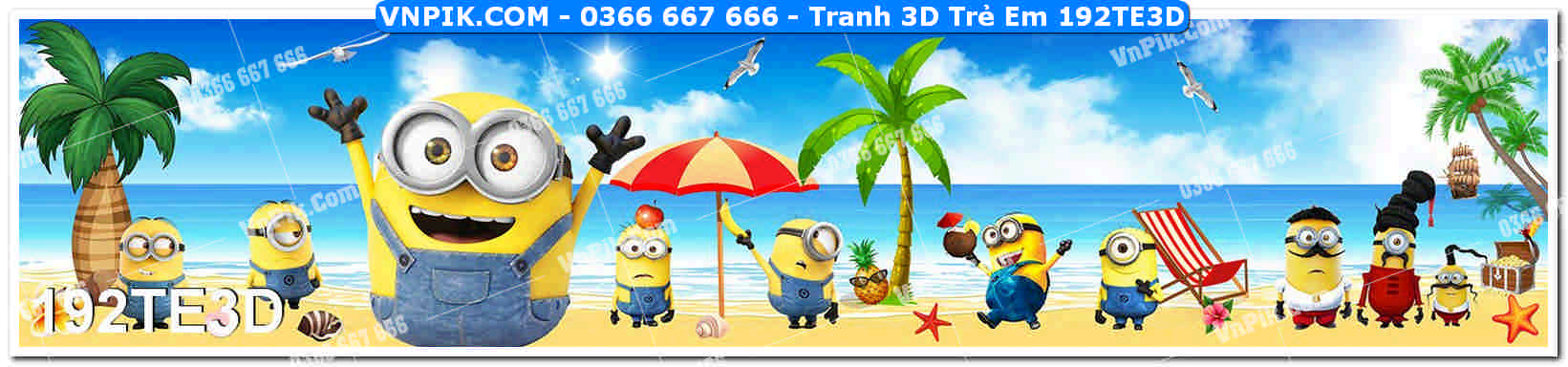 Tranh 3D Trẻ Em 192TE3D