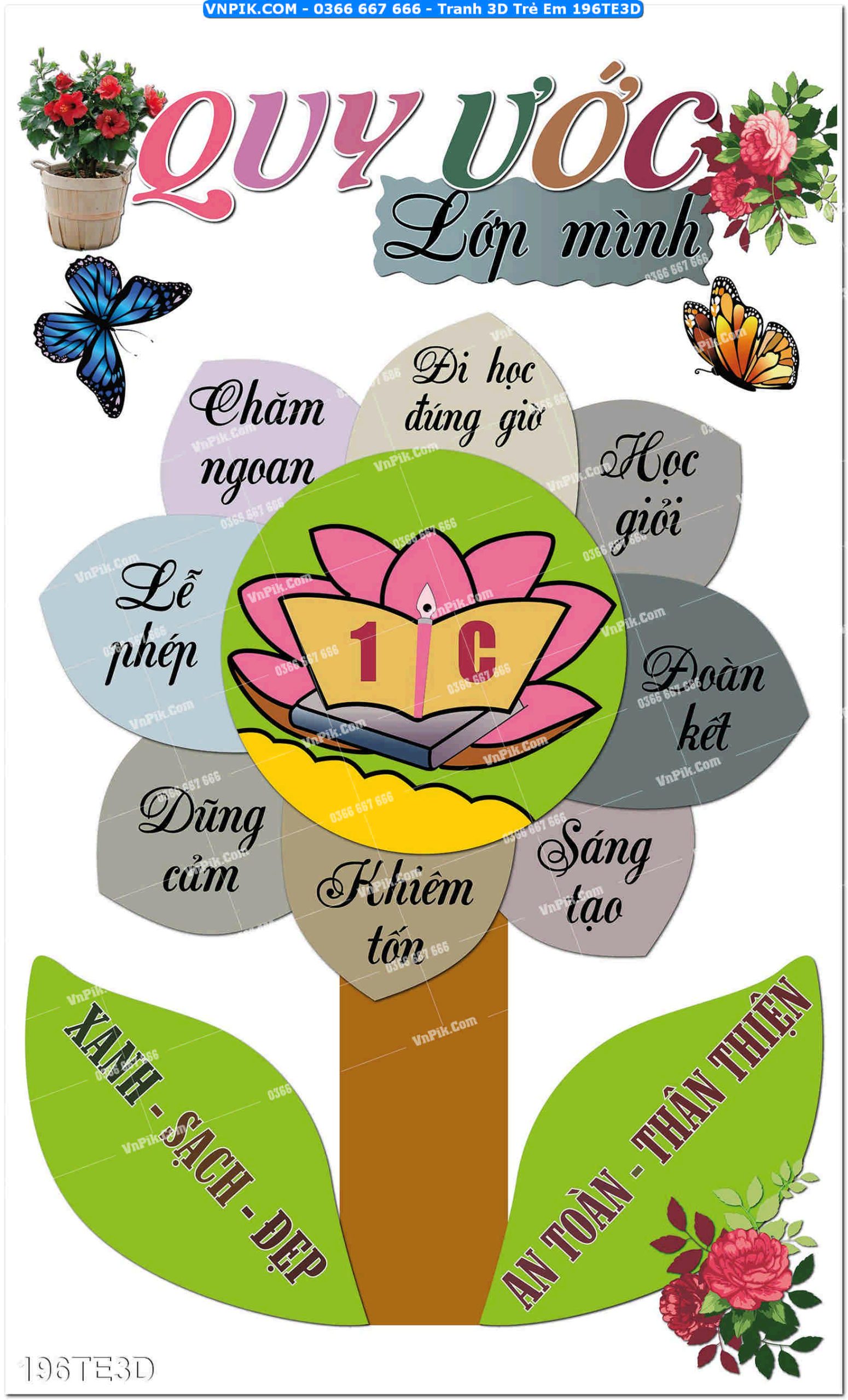 Tranh 3D Trẻ Em 196TE3D