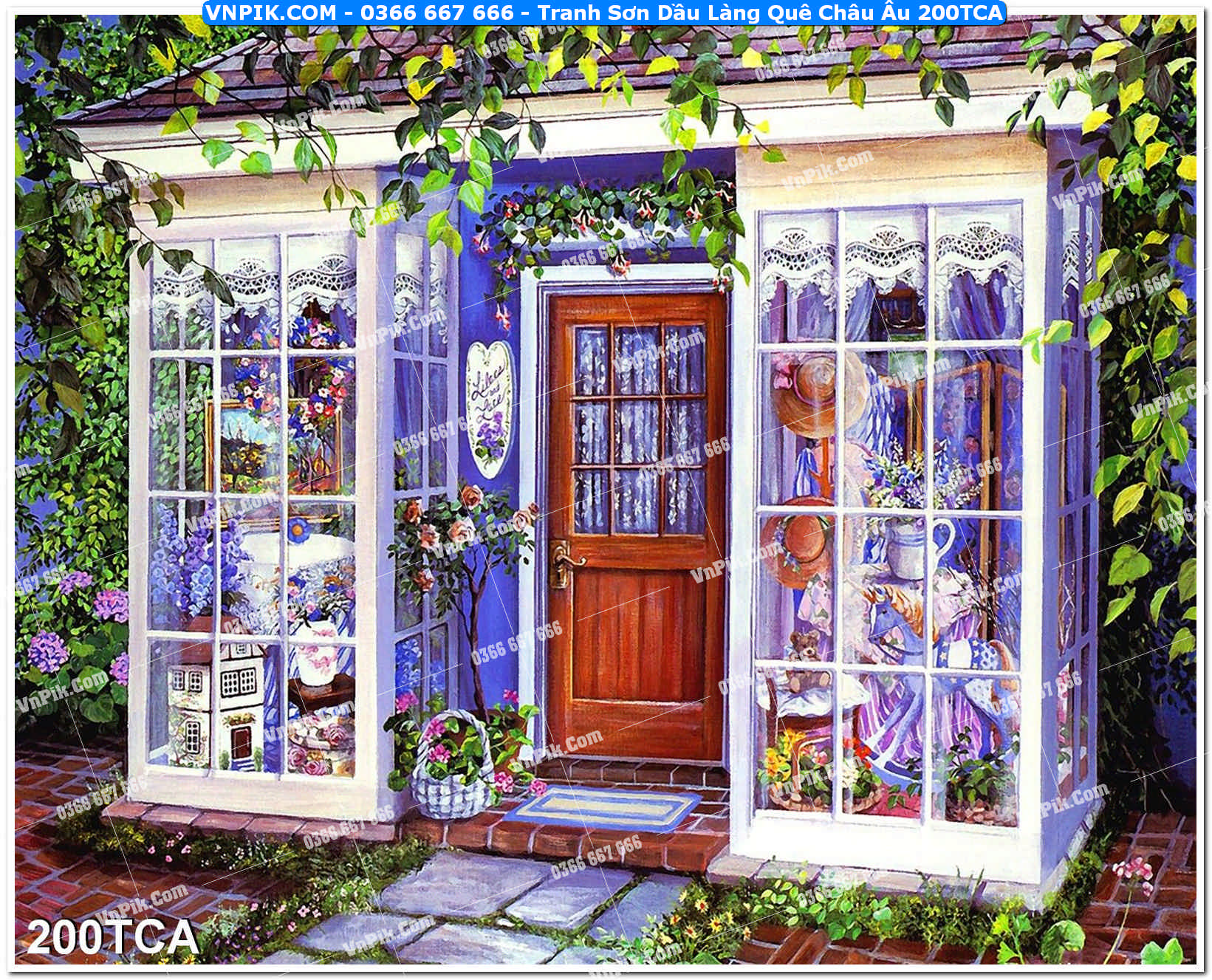 Tranh Sơn Dầu Làng Quê Châu Âu (200TCA)