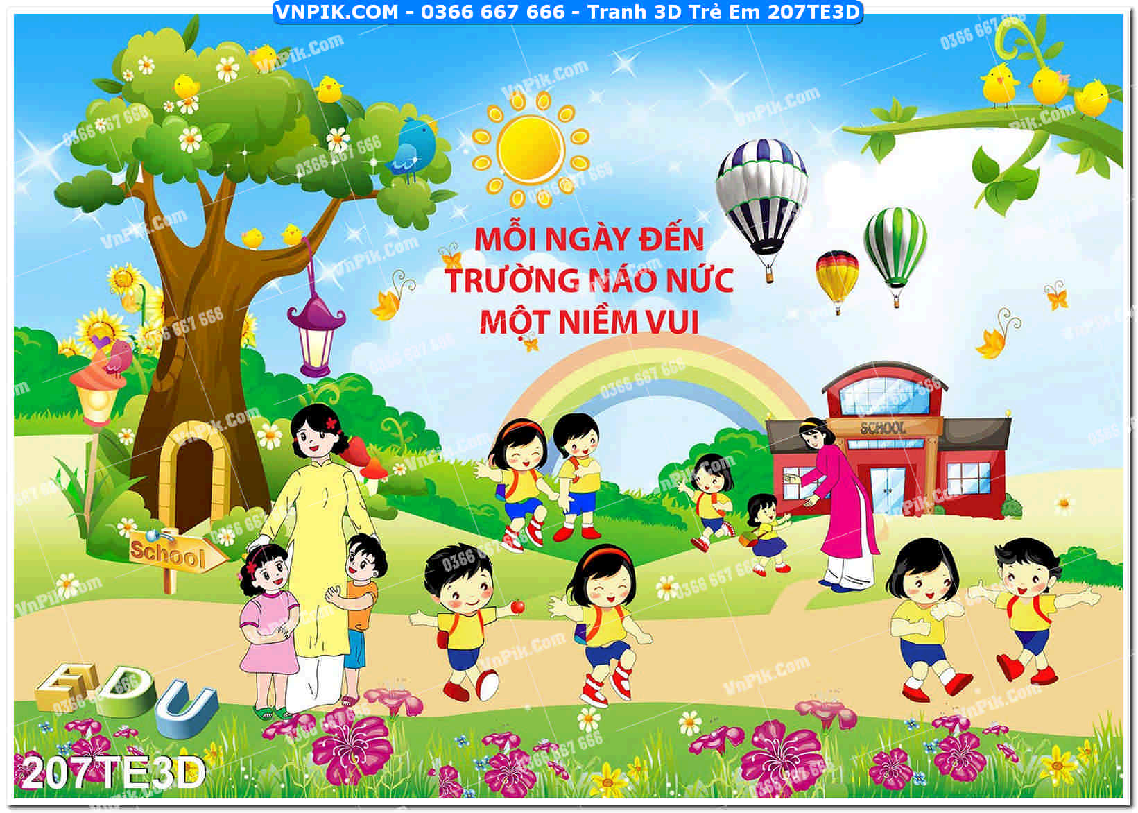 Tranh 3D Trẻ Em 207TE3D