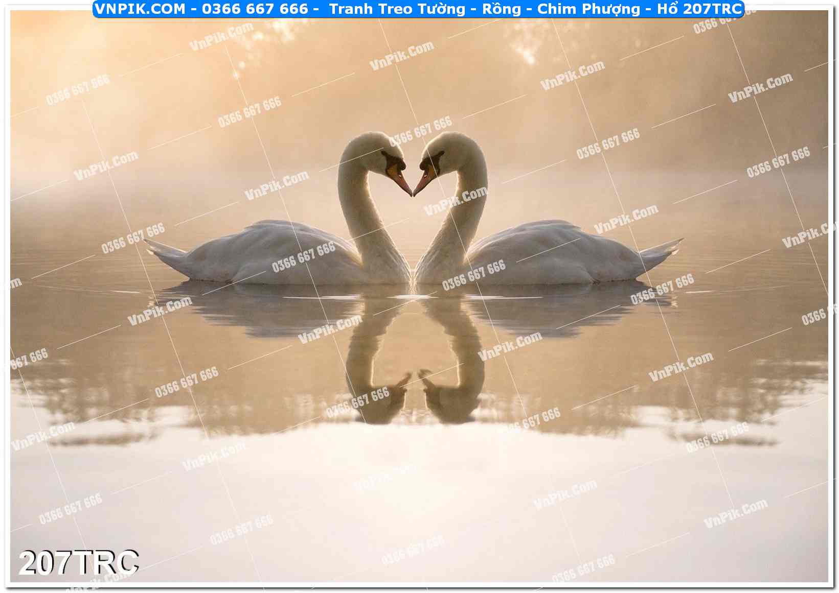 Tranh Treo Tường – Rồng – Chim Phượng – Hổ 207TRC