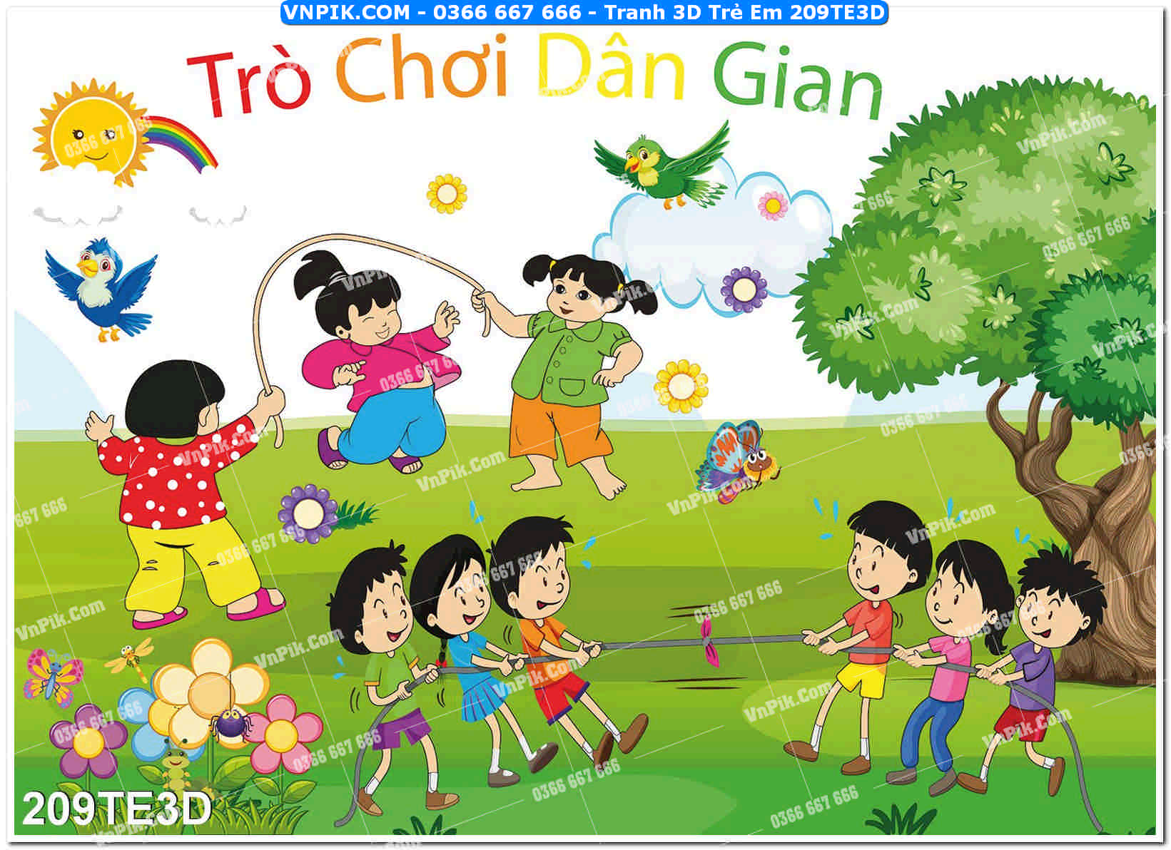 Tranh 3D Trẻ Em 209TE3D