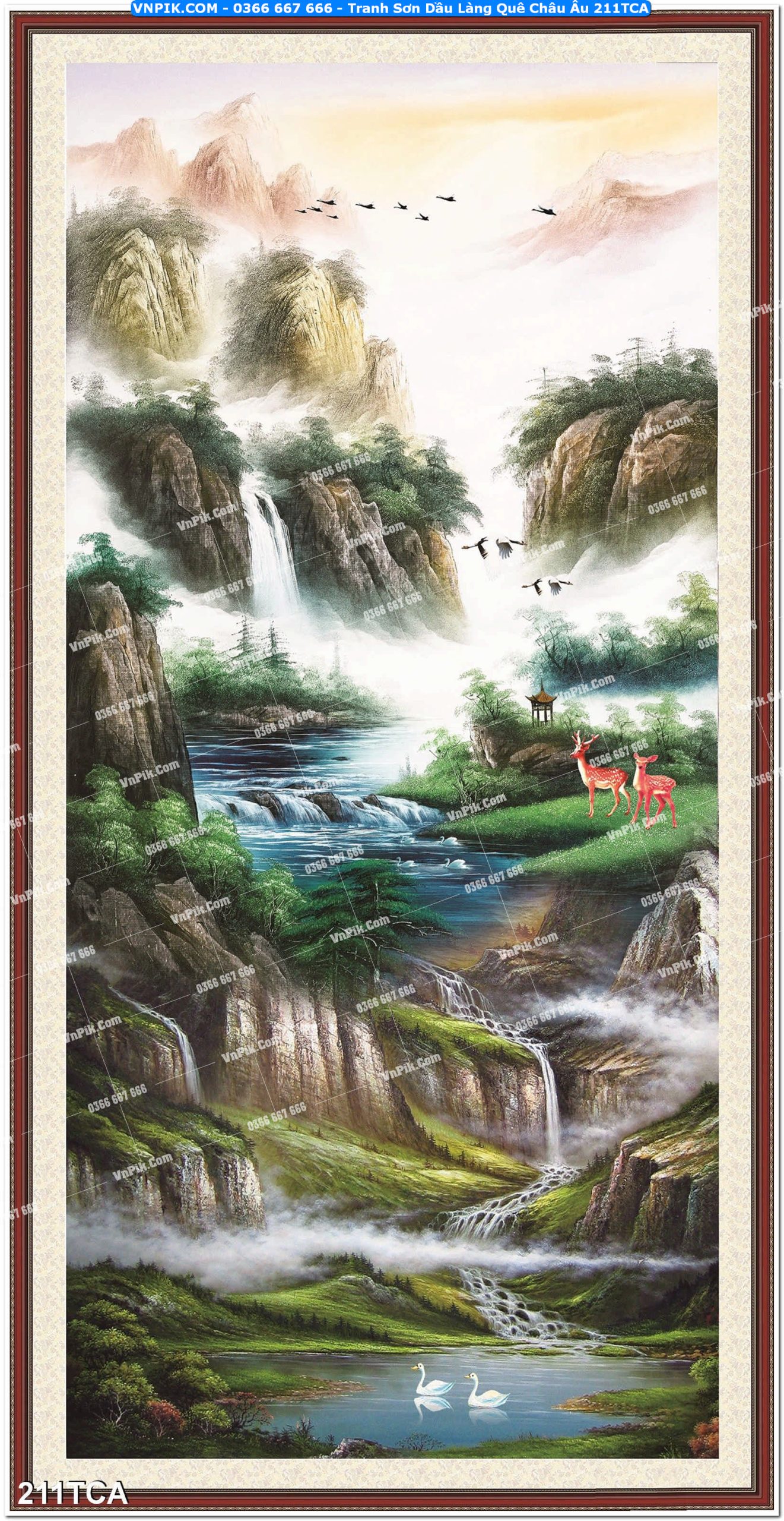 Tranh Sơn Dầu Làng Quê Châu Âu (211TCA)