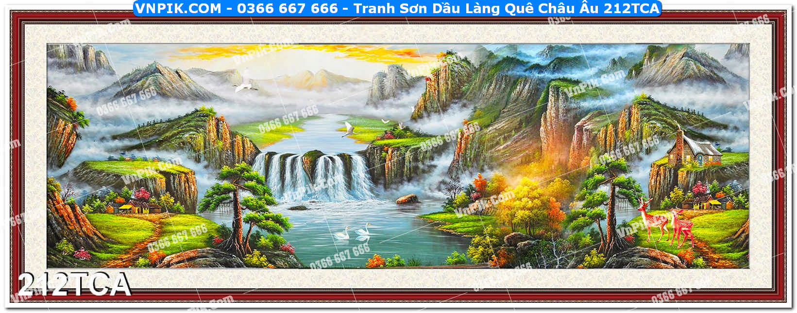 Tranh Sơn Dầu Làng Quê Châu Âu (212TCA)