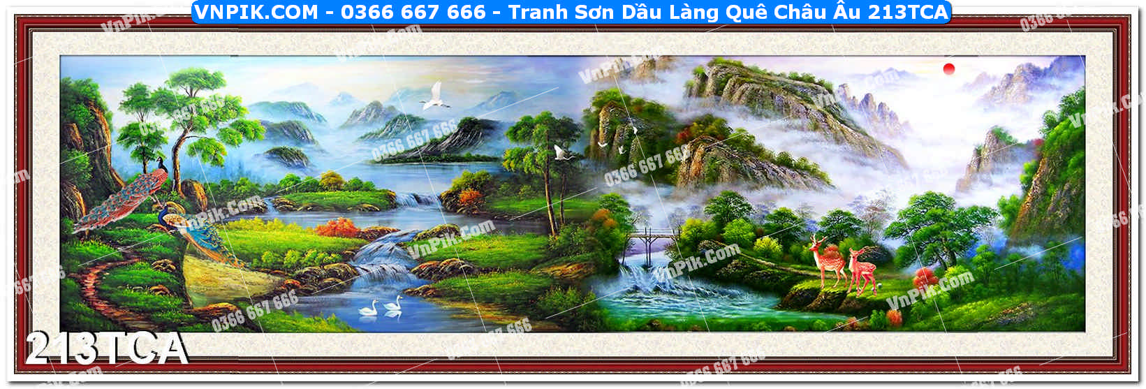 Tranh Sơn Dầu Làng Quê Châu Âu (213TCA)
