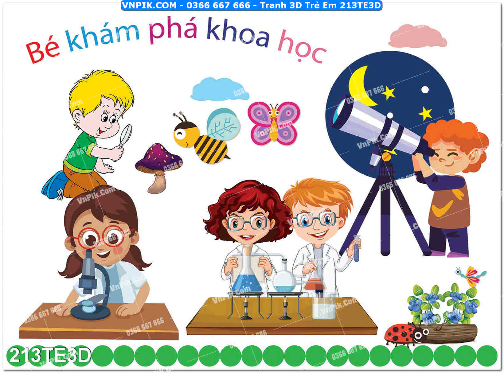 Tranh 3D Trẻ Em 213TE3D