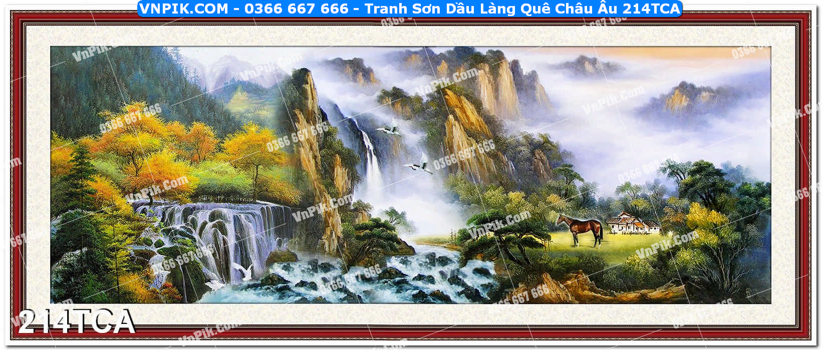 Tranh Sơn Dầu Làng Quê Châu Âu (214TCA)