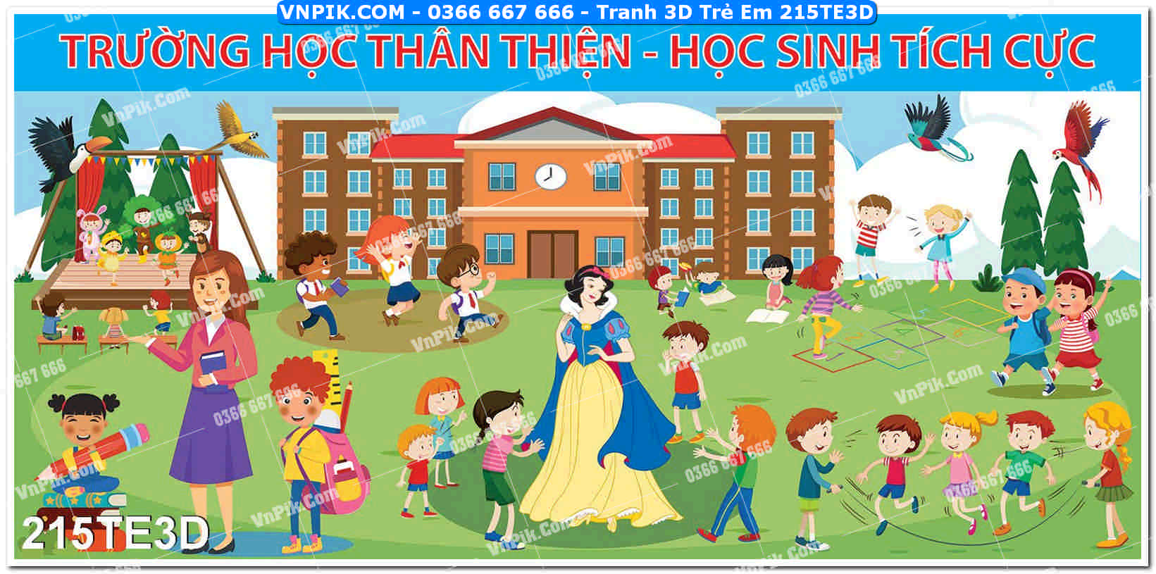 Tranh 3D Trẻ Em 215TE3D