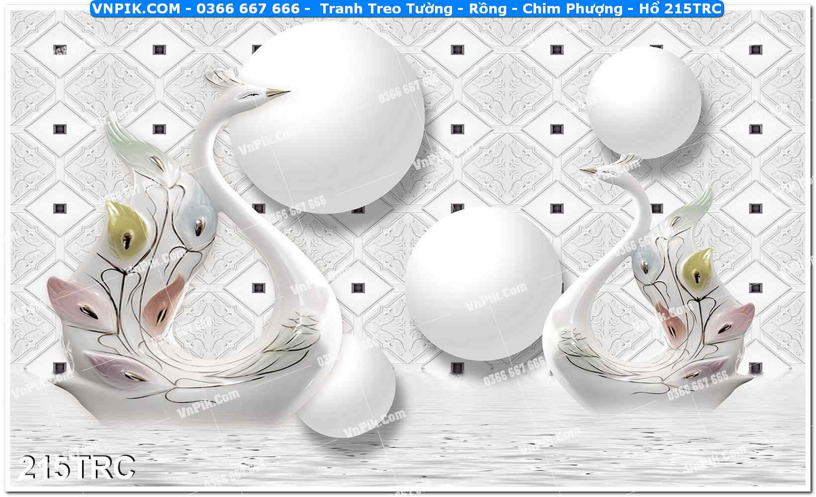 Tranh Treo Tường – Rồng – Chim Phượng – Hổ 215TRC