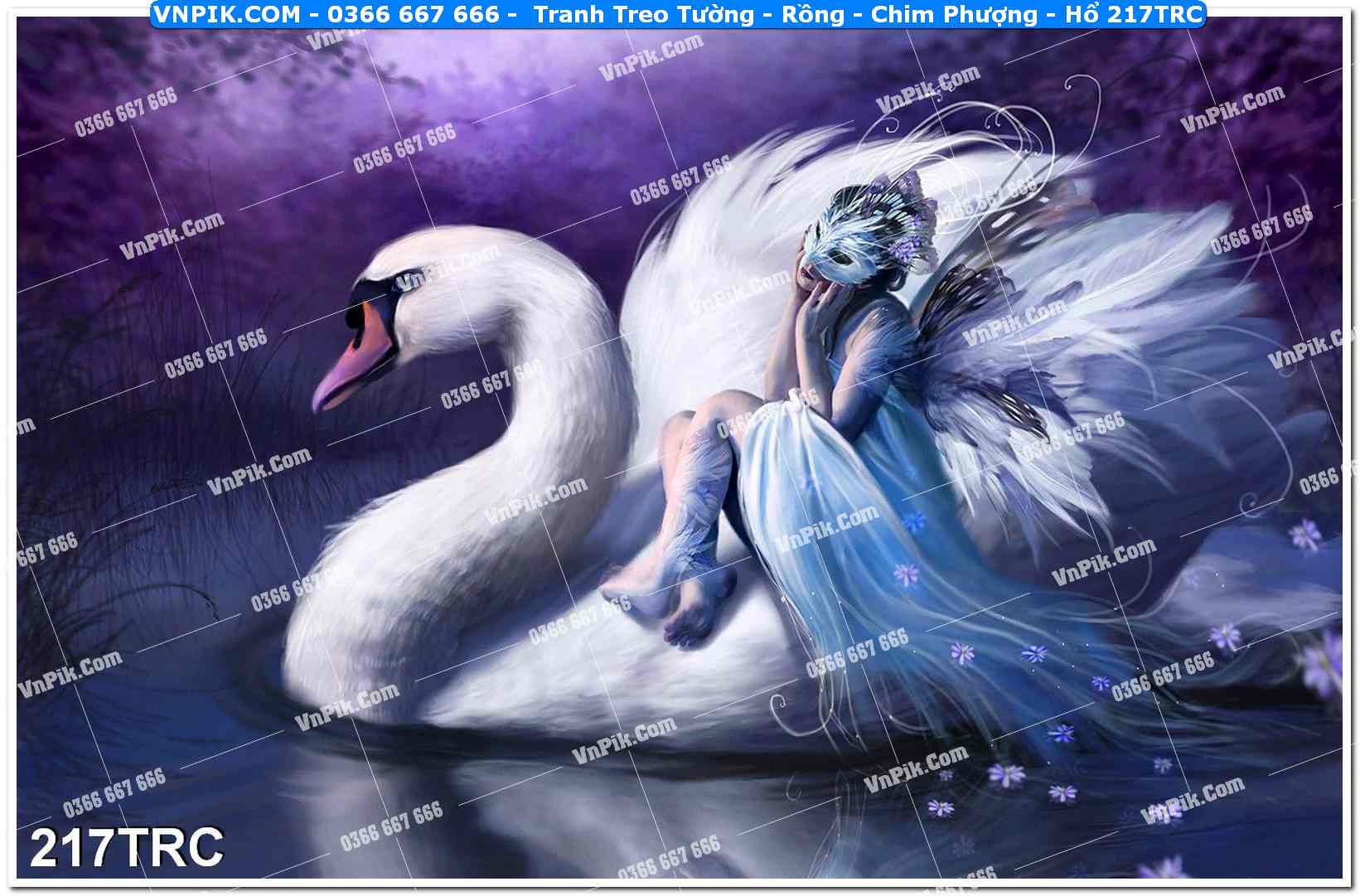 Tranh Treo Tường – Rồng – Chim Phượng – Hổ 217TRC