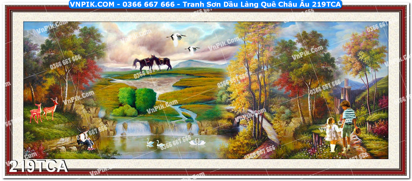 Tranh Sơn Dầu Làng Quê Châu Âu (219TCA)