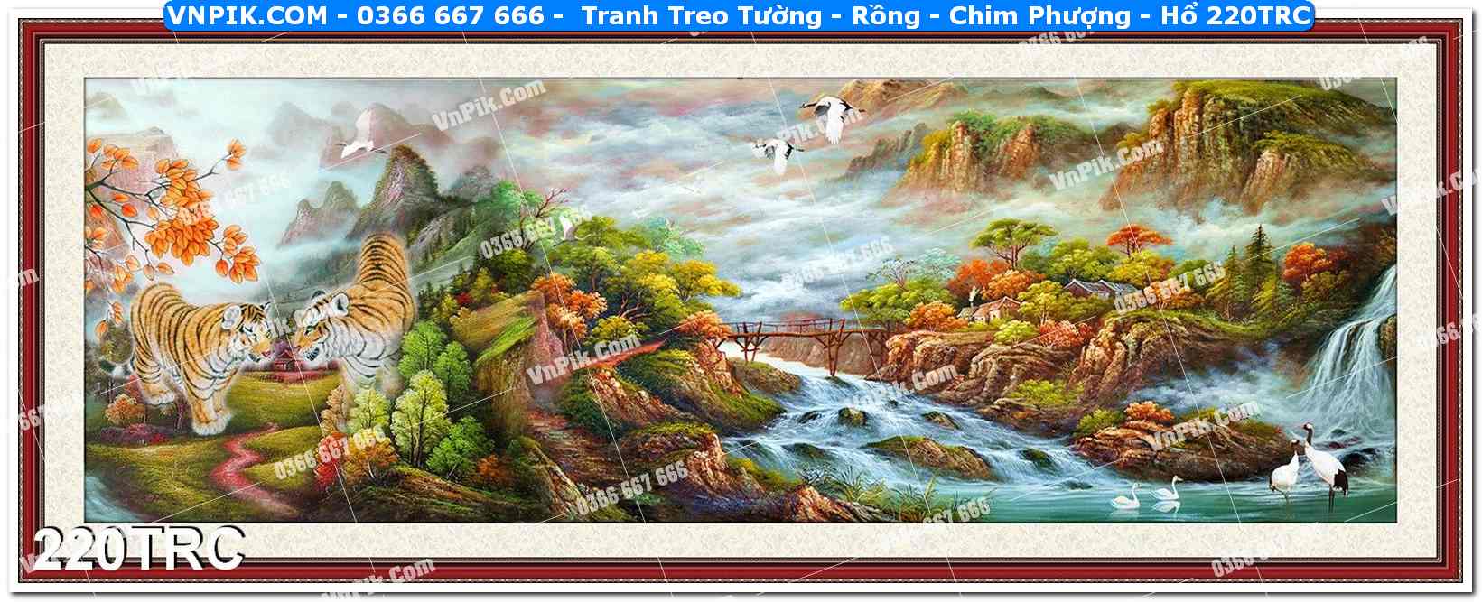 Tranh Treo Tường – Rồng – Chim Phượng – Hổ 220TRC
