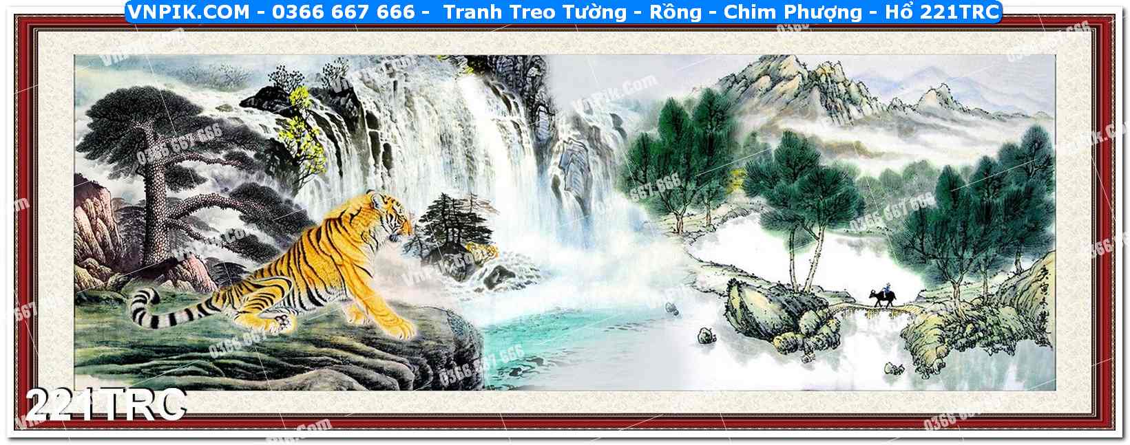 Tranh Treo Tường – Rồng – Chim Phượng – Hổ 221TRC