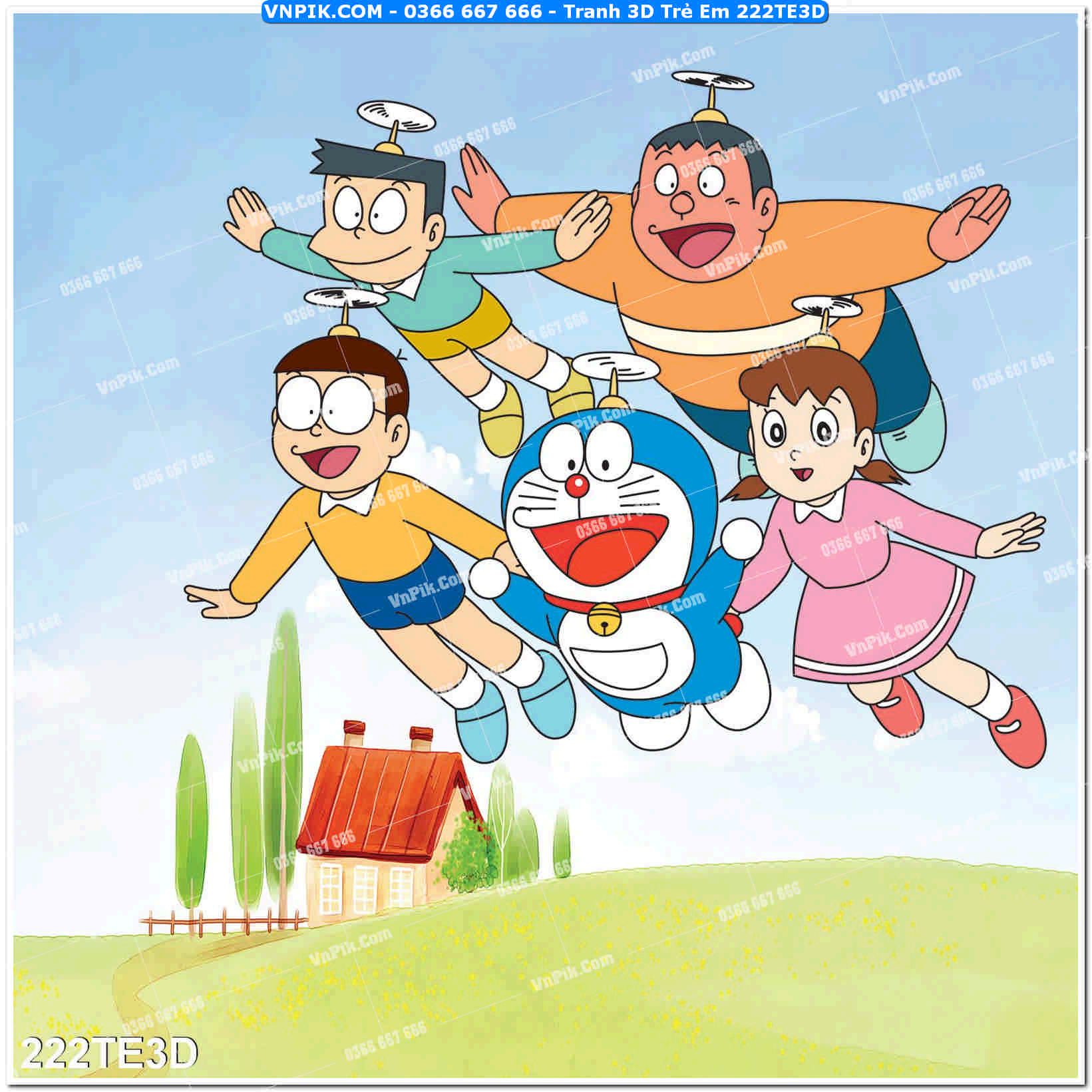 Tranh 3D Trẻ Em 222TE3D