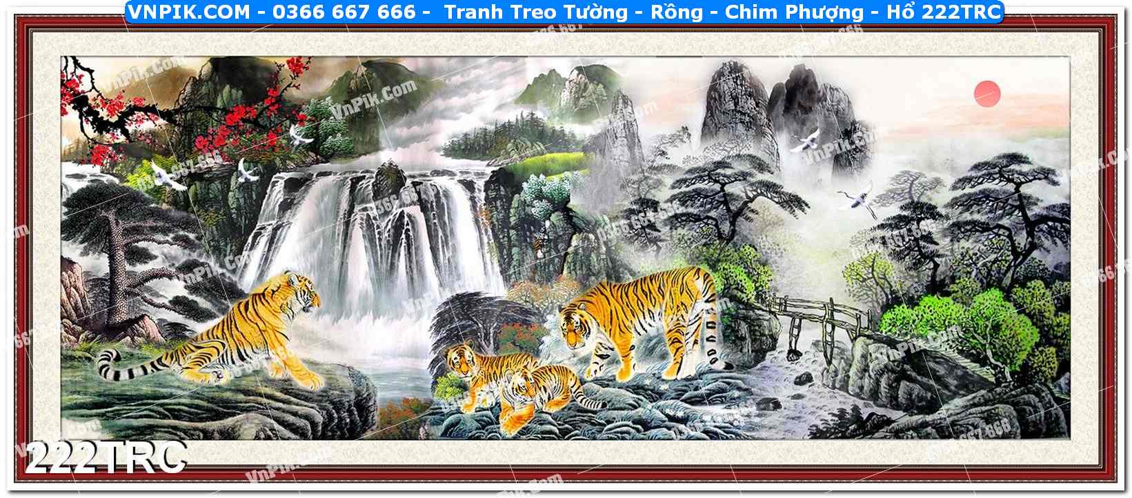 Tranh Treo Tường – Rồng – Chim Phượng – Hổ 222TRC