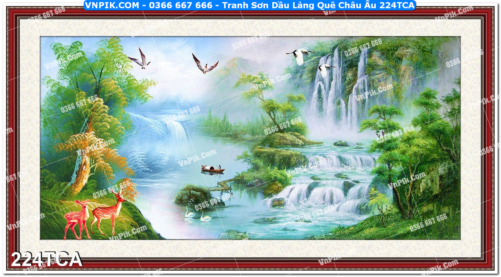 Tranh Sơn Dầu Làng Quê Châu Âu (224TCA)