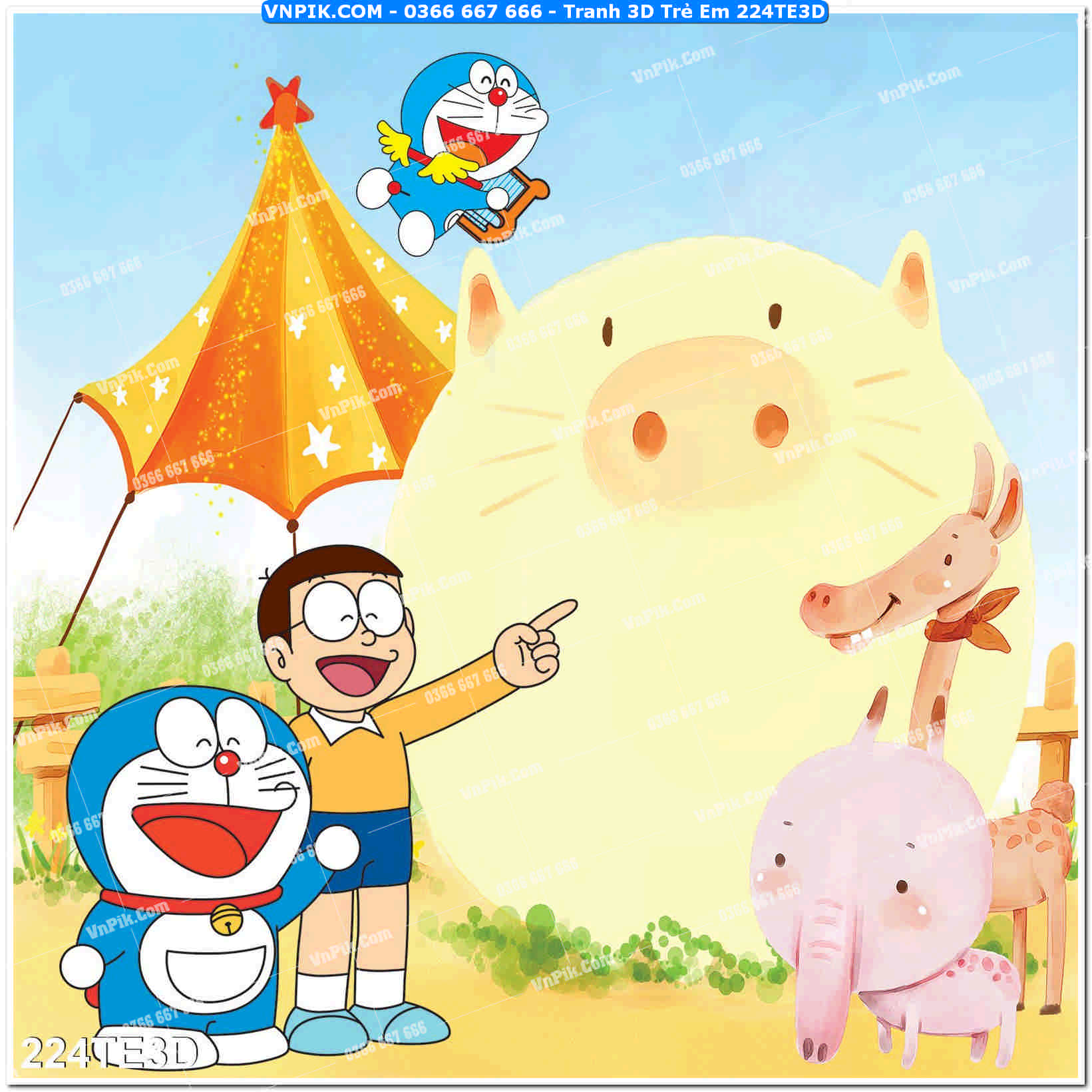 Tranh 3D Trẻ Em 224TE3D