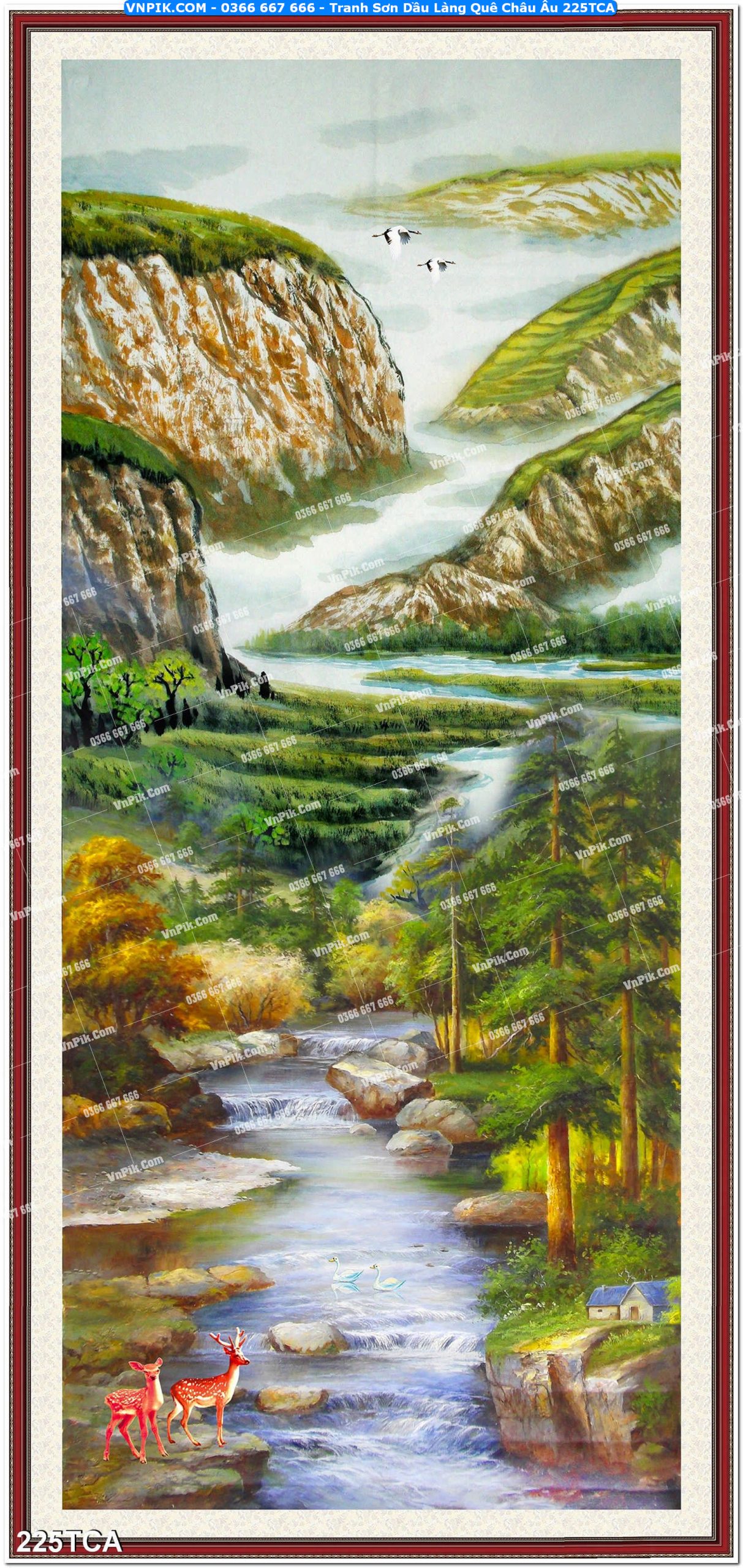 Tranh Sơn Dầu Làng Quê Châu Âu (225TCA)