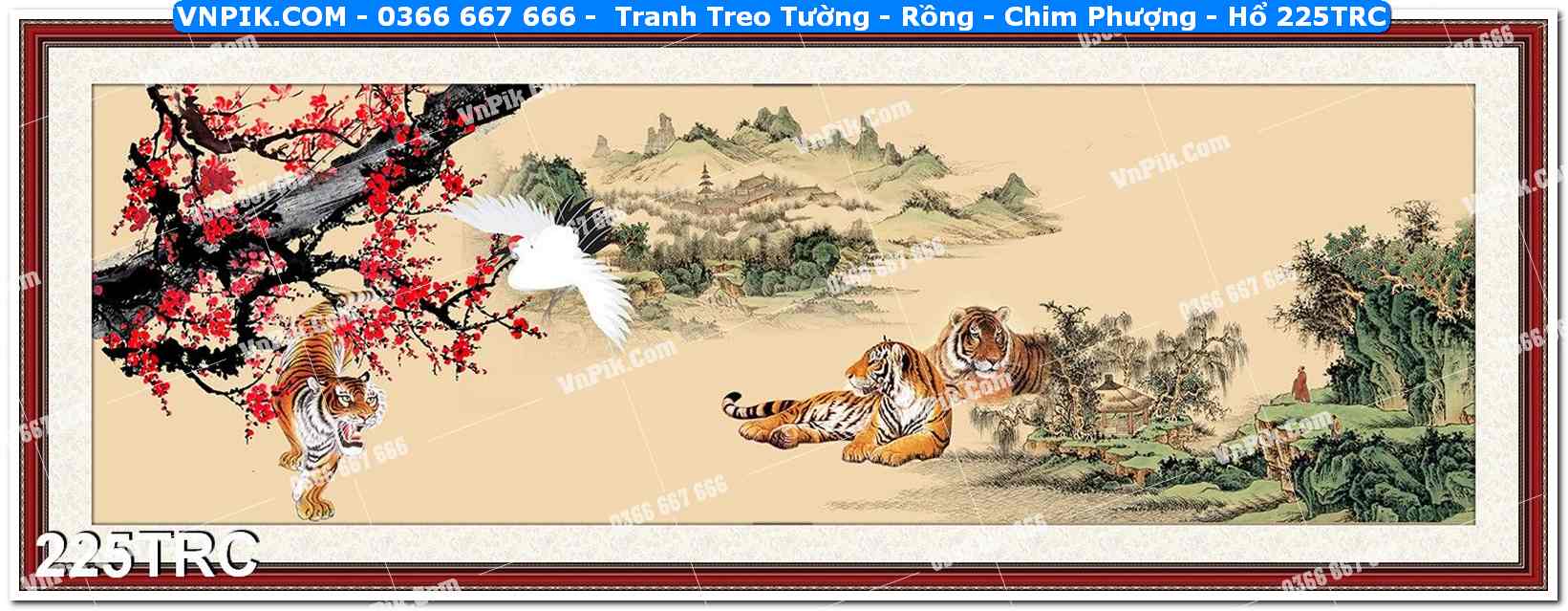 Tranh Treo Tường – Rồng – Chim Phượng – Hổ 225TRC