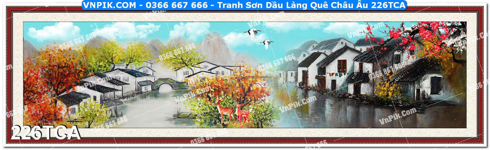 Tranh Sơn Dầu Làng Quê Châu Âu (226TCA)