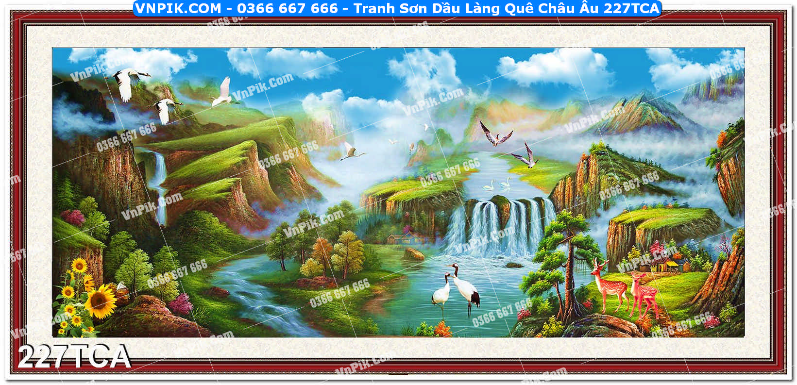 Tranh Sơn Dầu Làng Quê Châu Âu (227TCA)