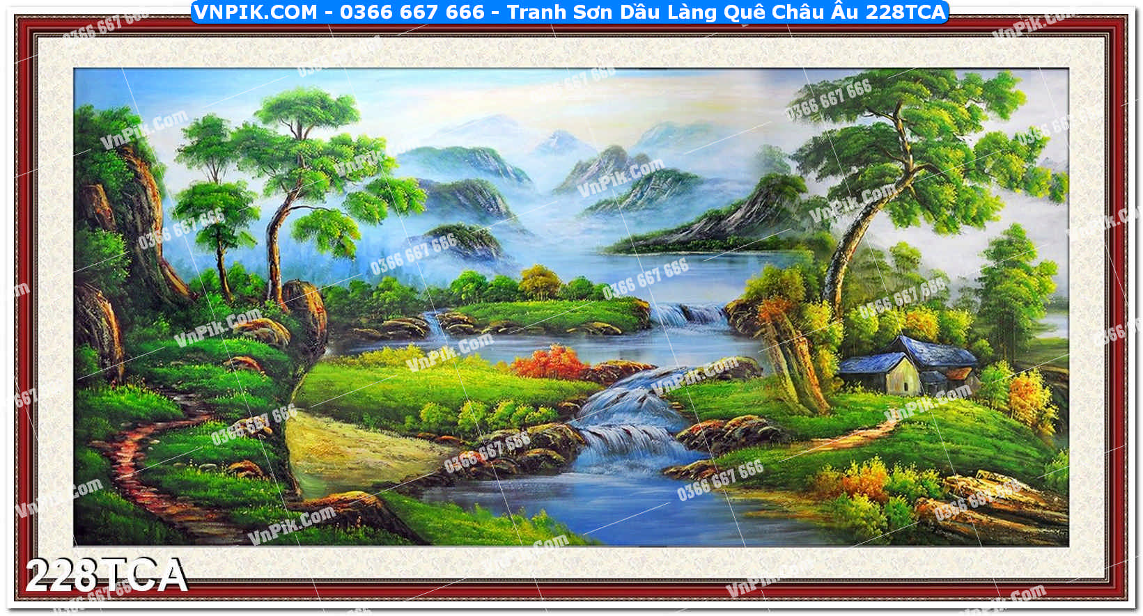 Tranh Sơn Dầu Làng Quê Châu Âu (228TCA)