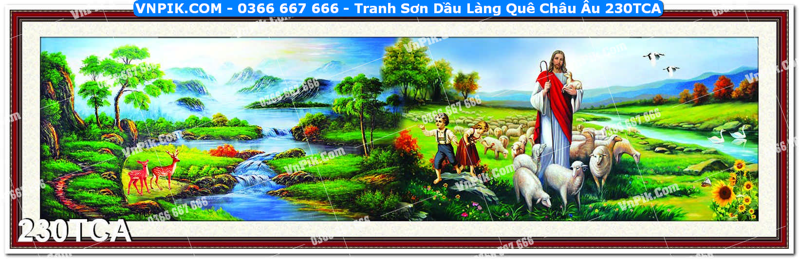 Tranh Sơn Dầu Làng Quê Châu Âu (230TCA)