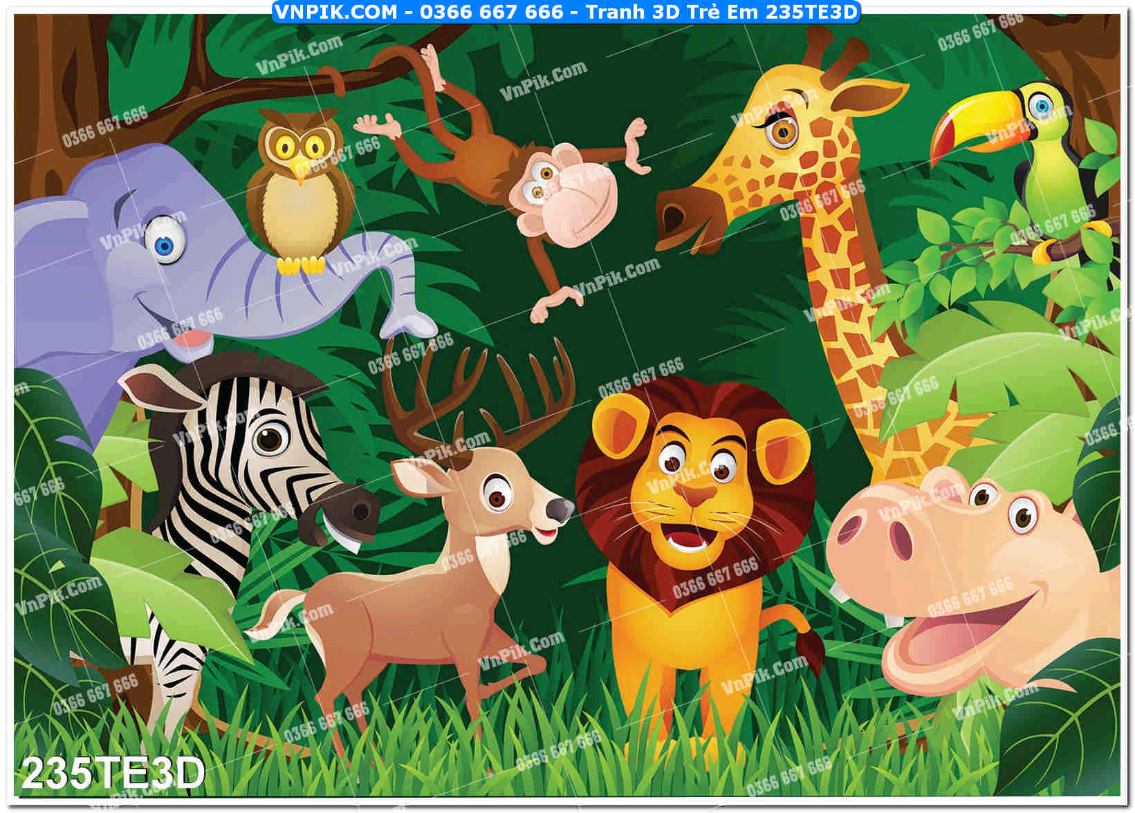 Tranh 3D Trẻ Em 235TE3D