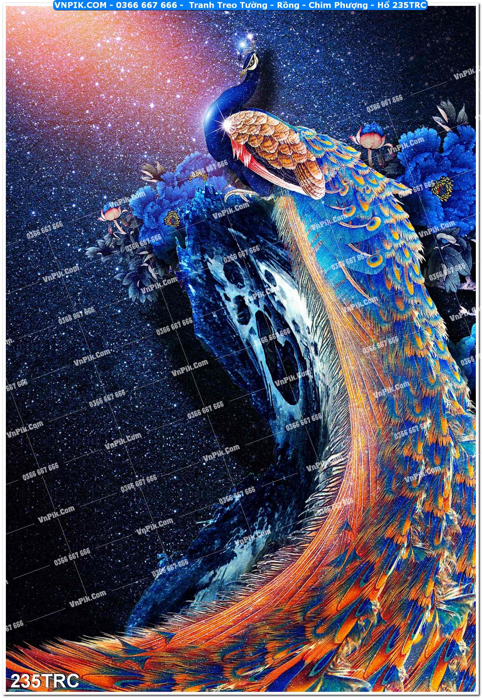 Tranh Treo Tường – Rồng – Chim Phượng – Hổ 235TRC