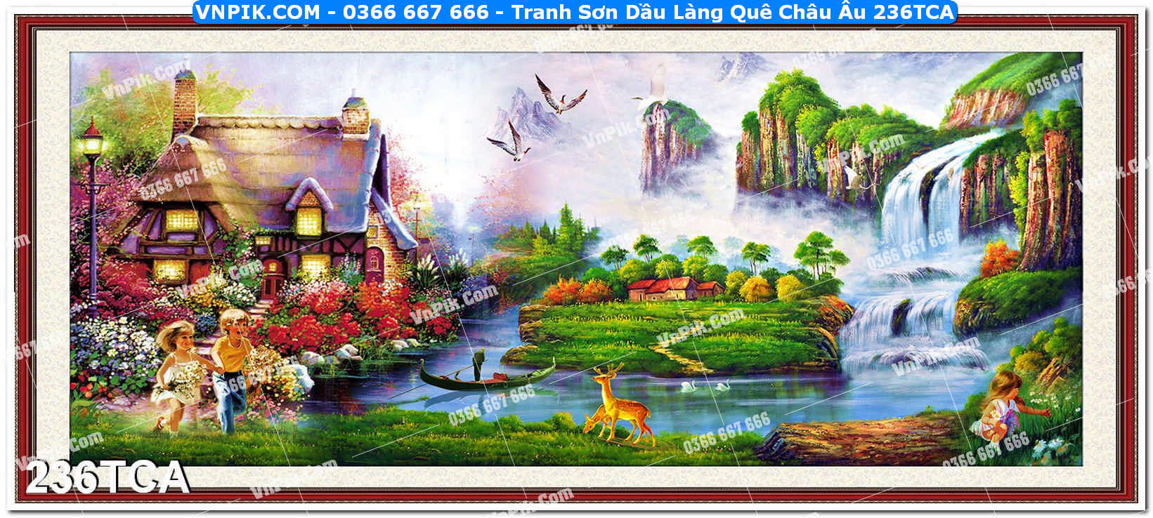 Tranh Sơn Dầu Làng Quê Châu Âu (236TCA)