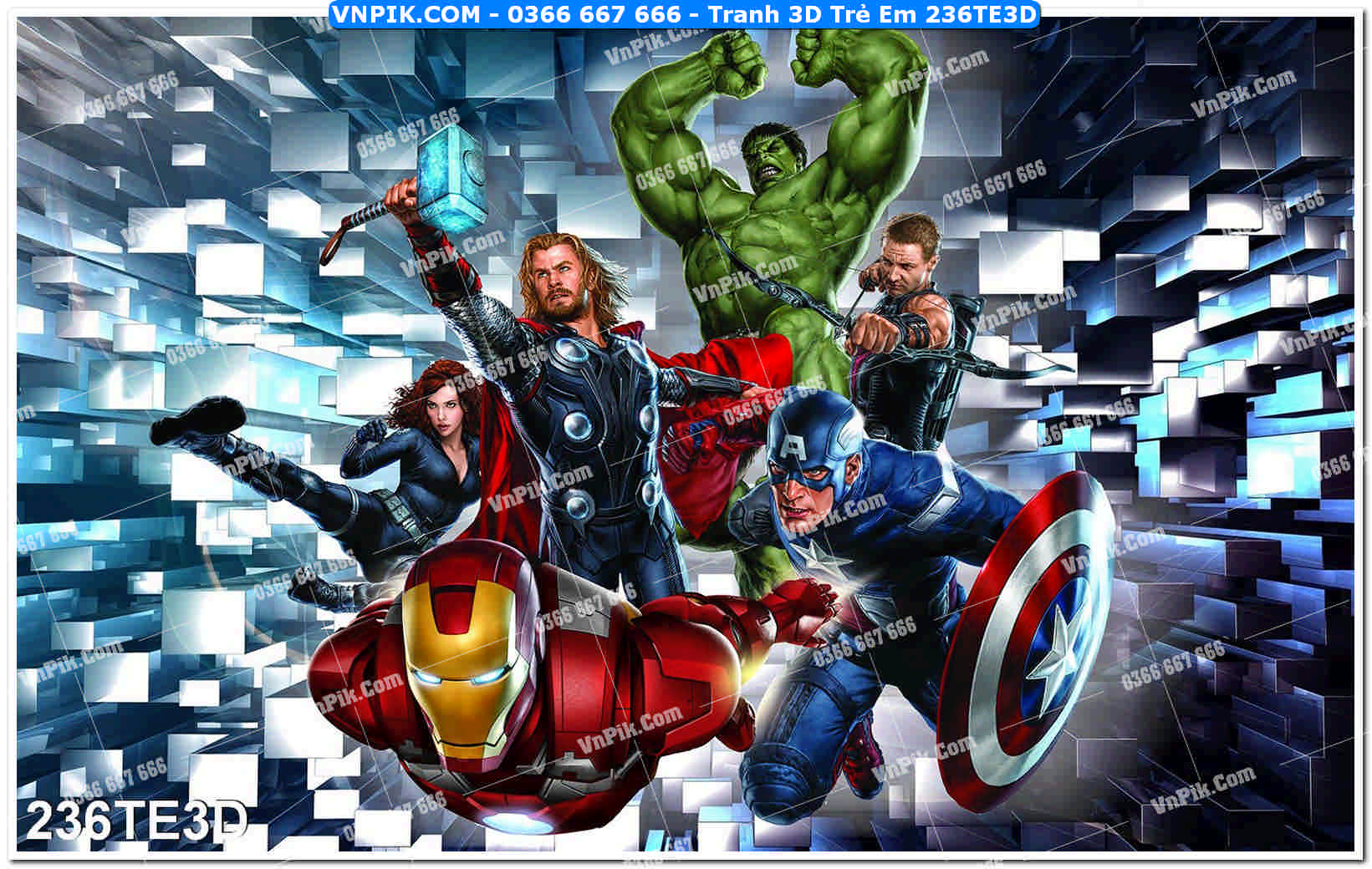 Tranh 3D Trẻ Em 236TE3D