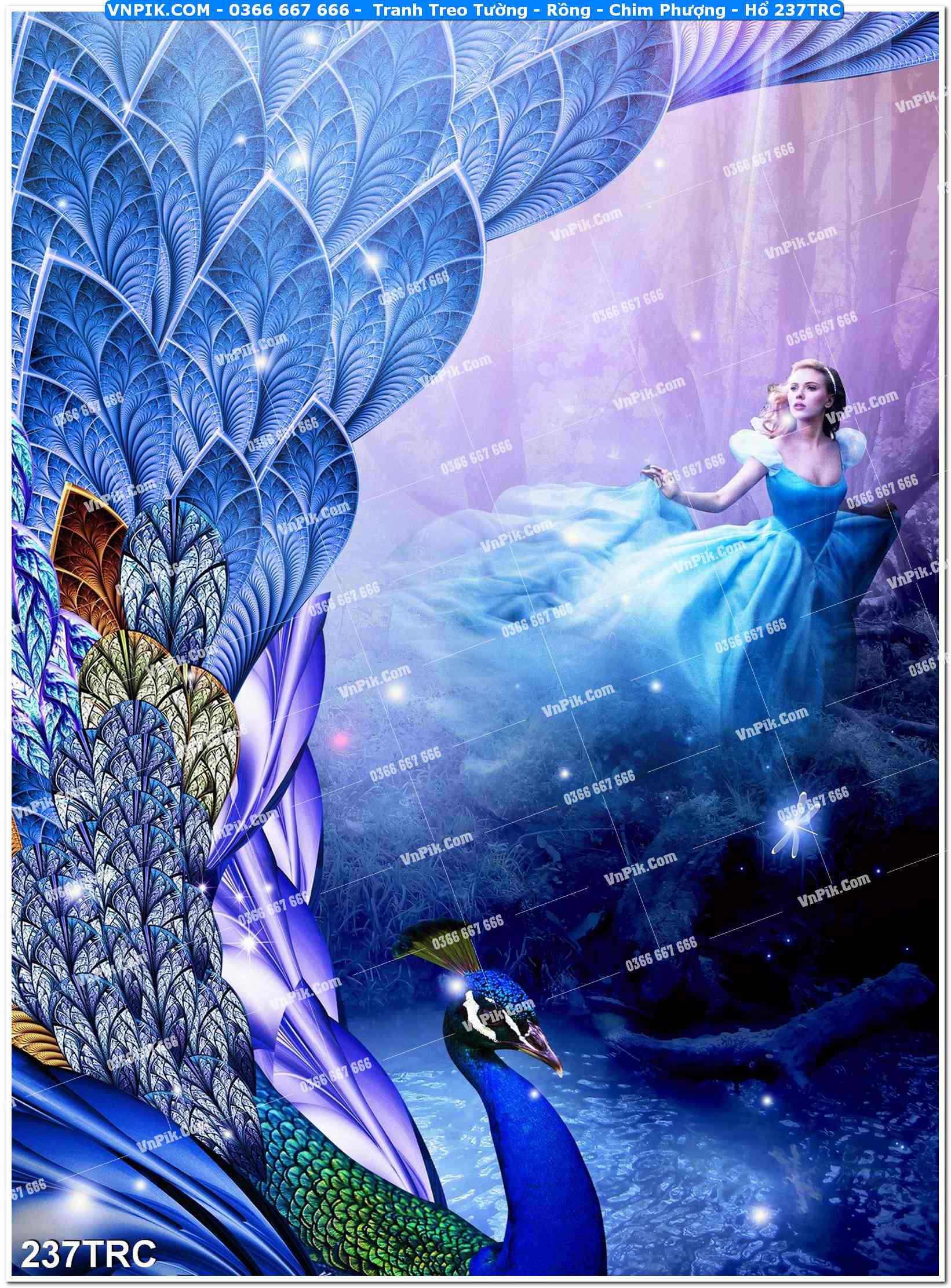 Tranh Treo Tường – Rồng – Chim Phượng – Hổ 237TRC