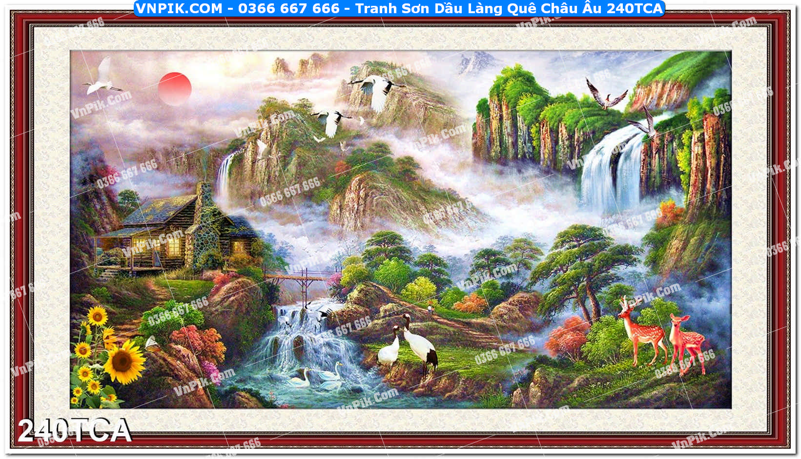 Tranh Sơn Dầu Làng Quê Châu Âu (240TCA)