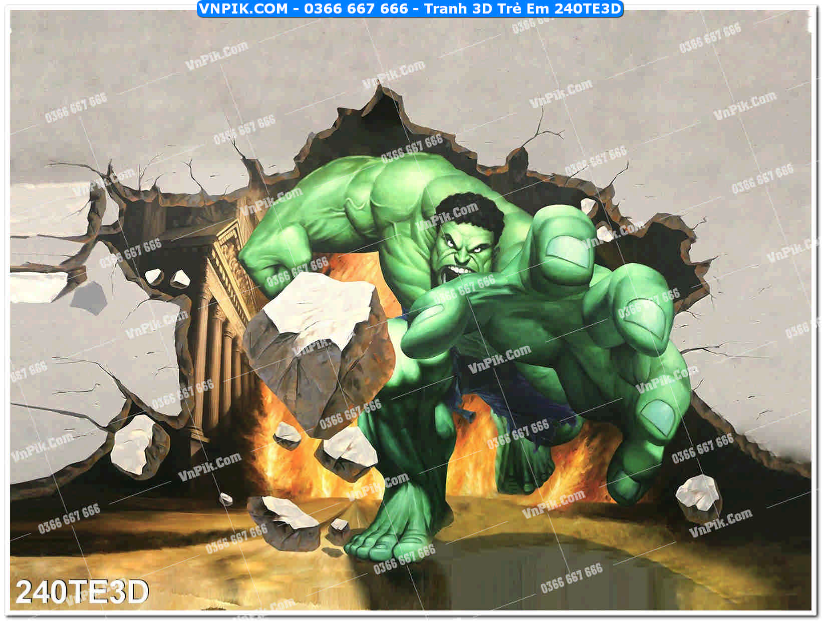 Tranh 3D Trẻ Em 240TE3D