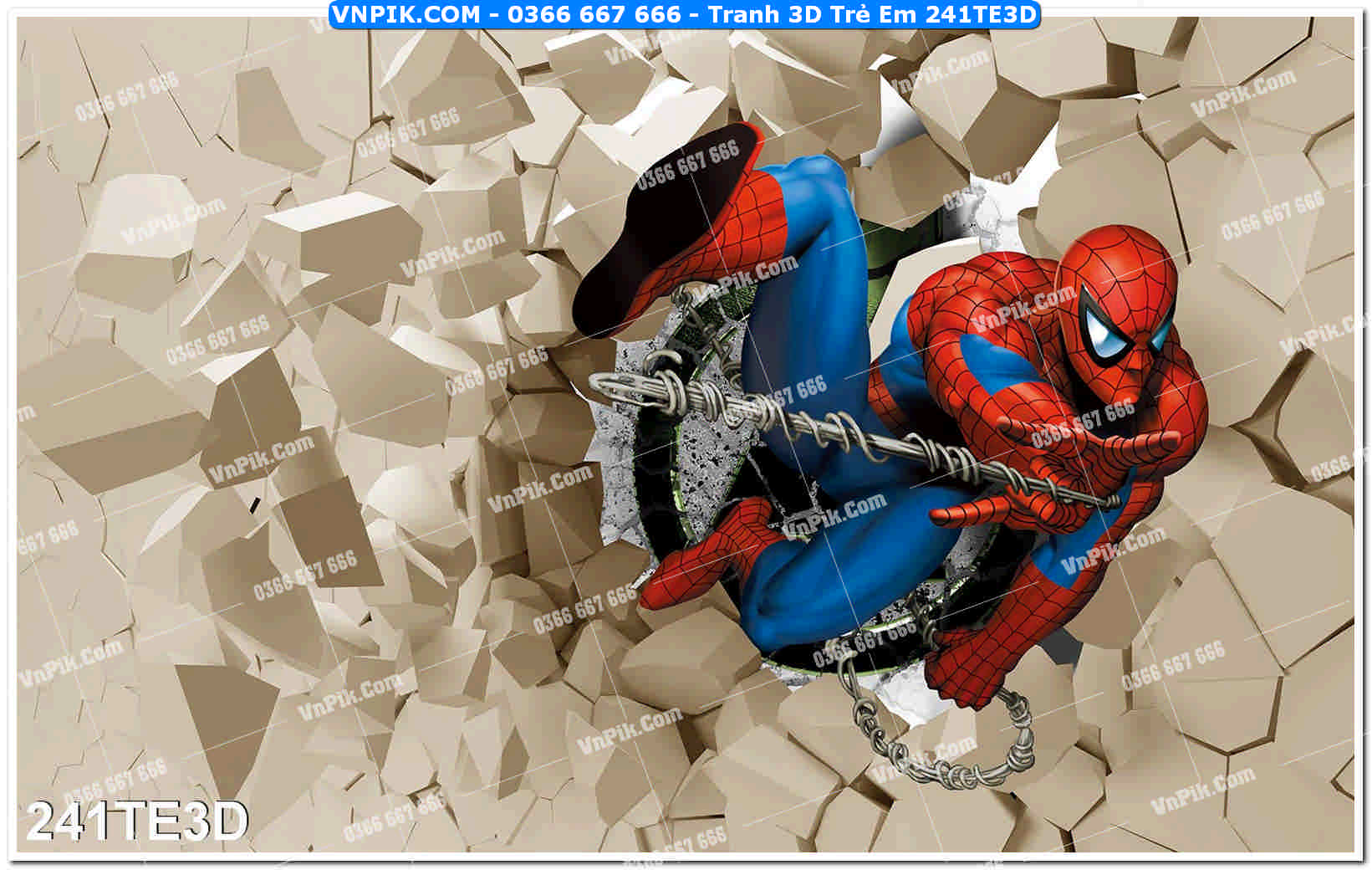 Tranh 3D Trẻ Em 241TE3D