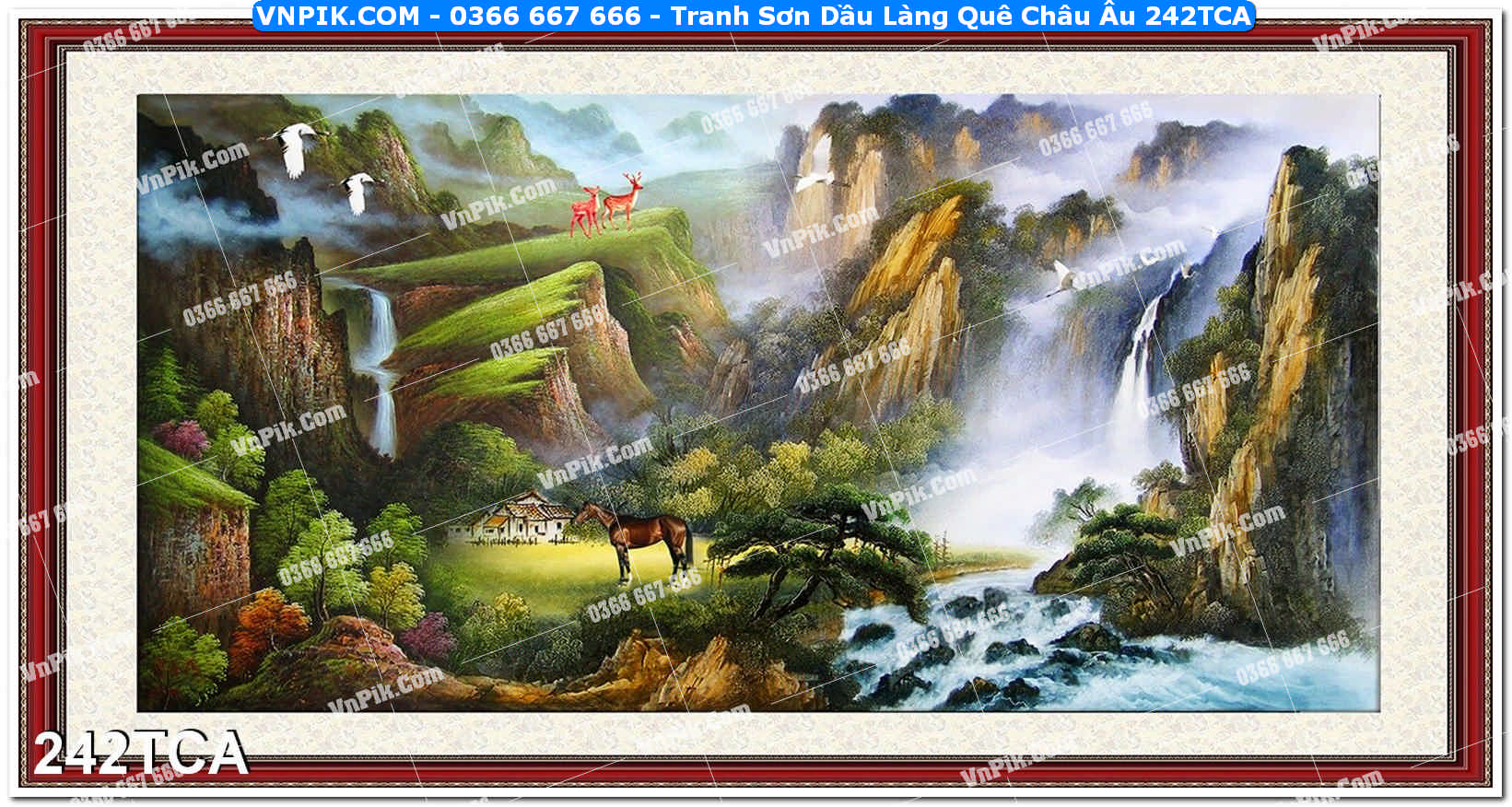 Tranh Sơn Dầu Làng Quê Châu Âu (242TCA)