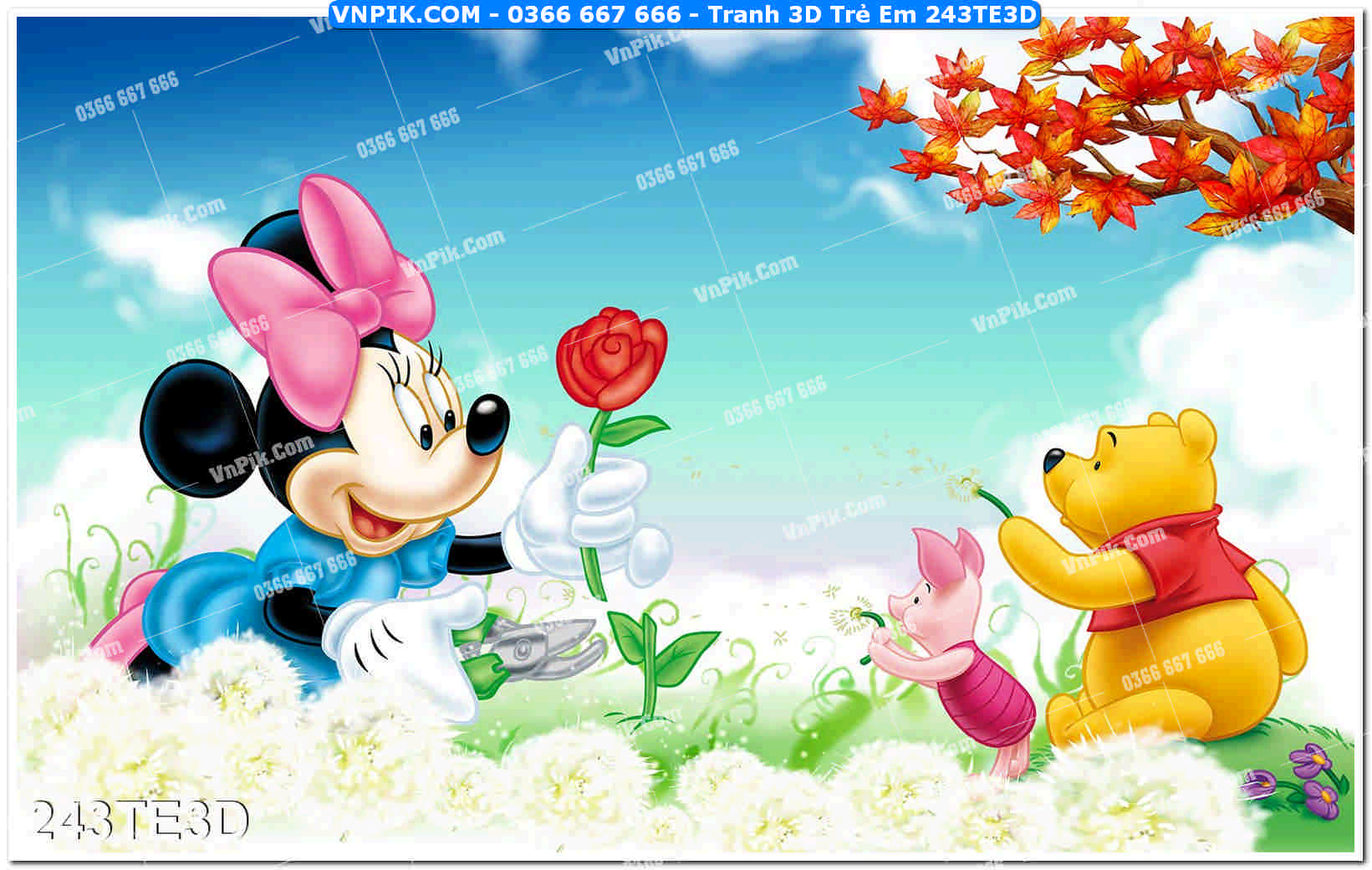 Tranh 3D Trẻ Em 243TE3D