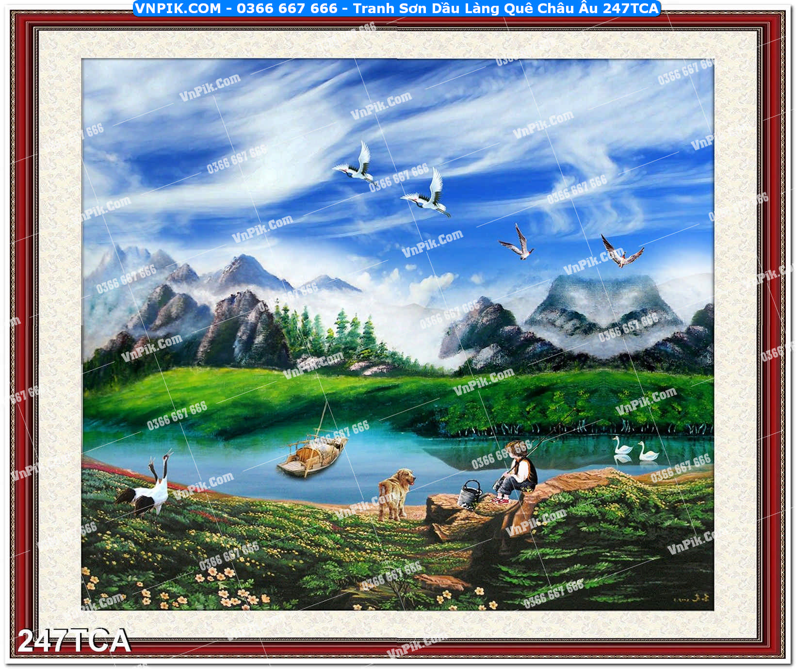 Tranh Sơn Dầu Làng Quê Châu Âu (247TCA)
