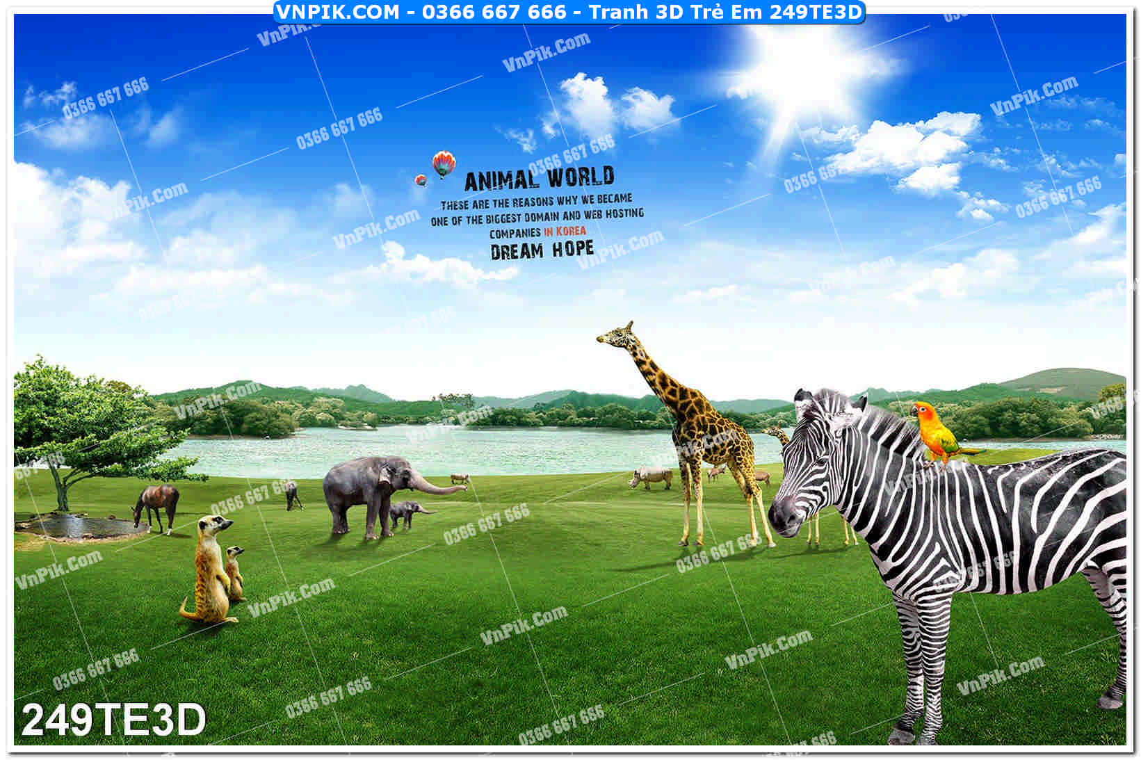 Tranh 3D Trẻ Em 249TE3D