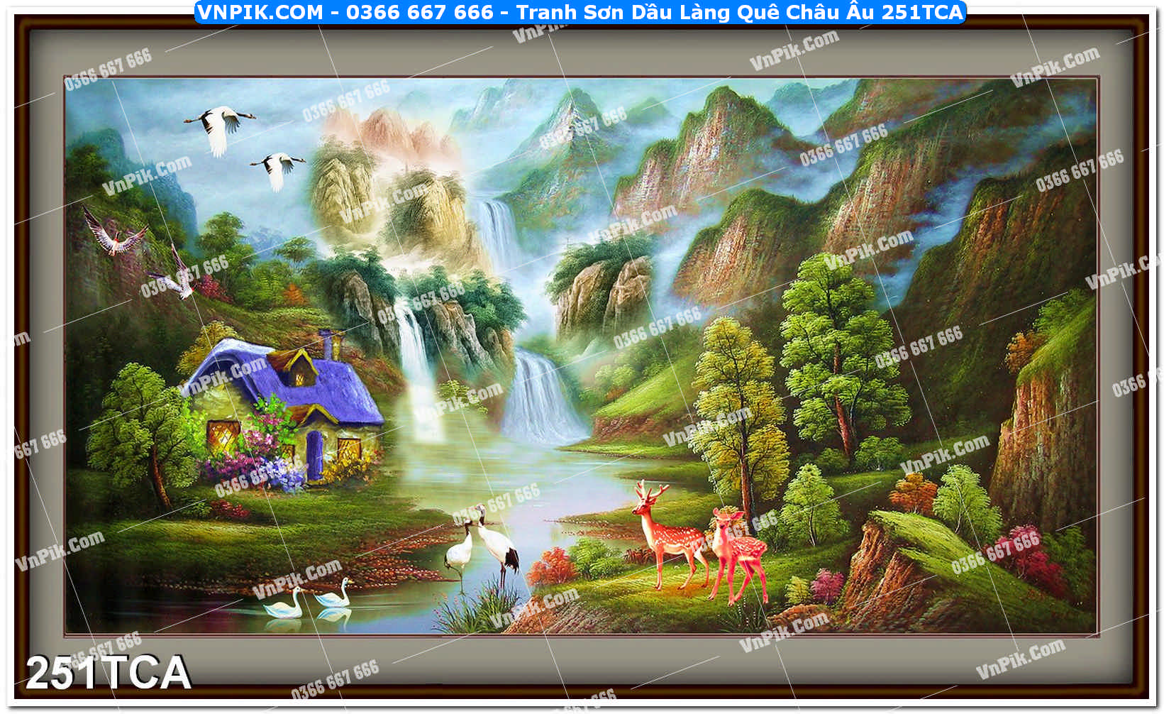 Tranh Sơn Dầu Làng Quê Châu Âu (251TCA)