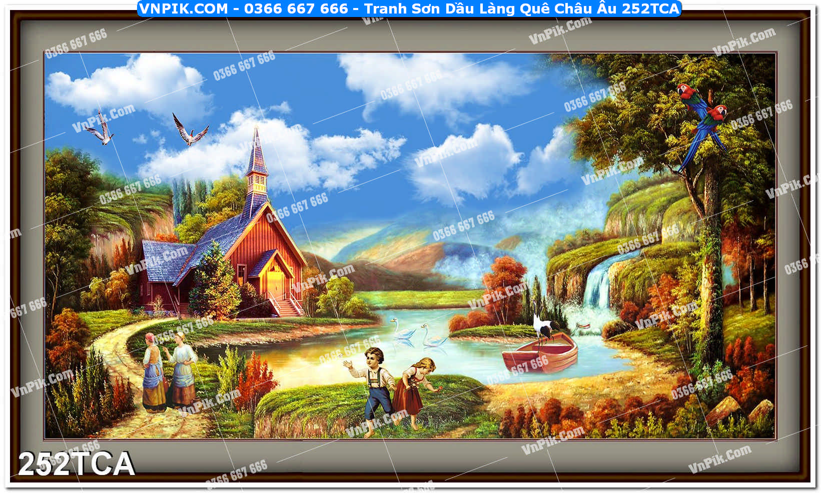 Tranh Sơn Dầu Làng Quê Châu Âu (252TCA)