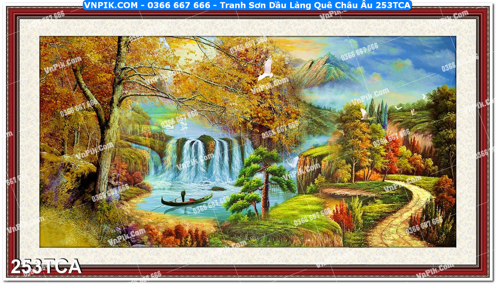 Tranh Sơn Dầu Làng Quê Châu Âu (253TCA)
