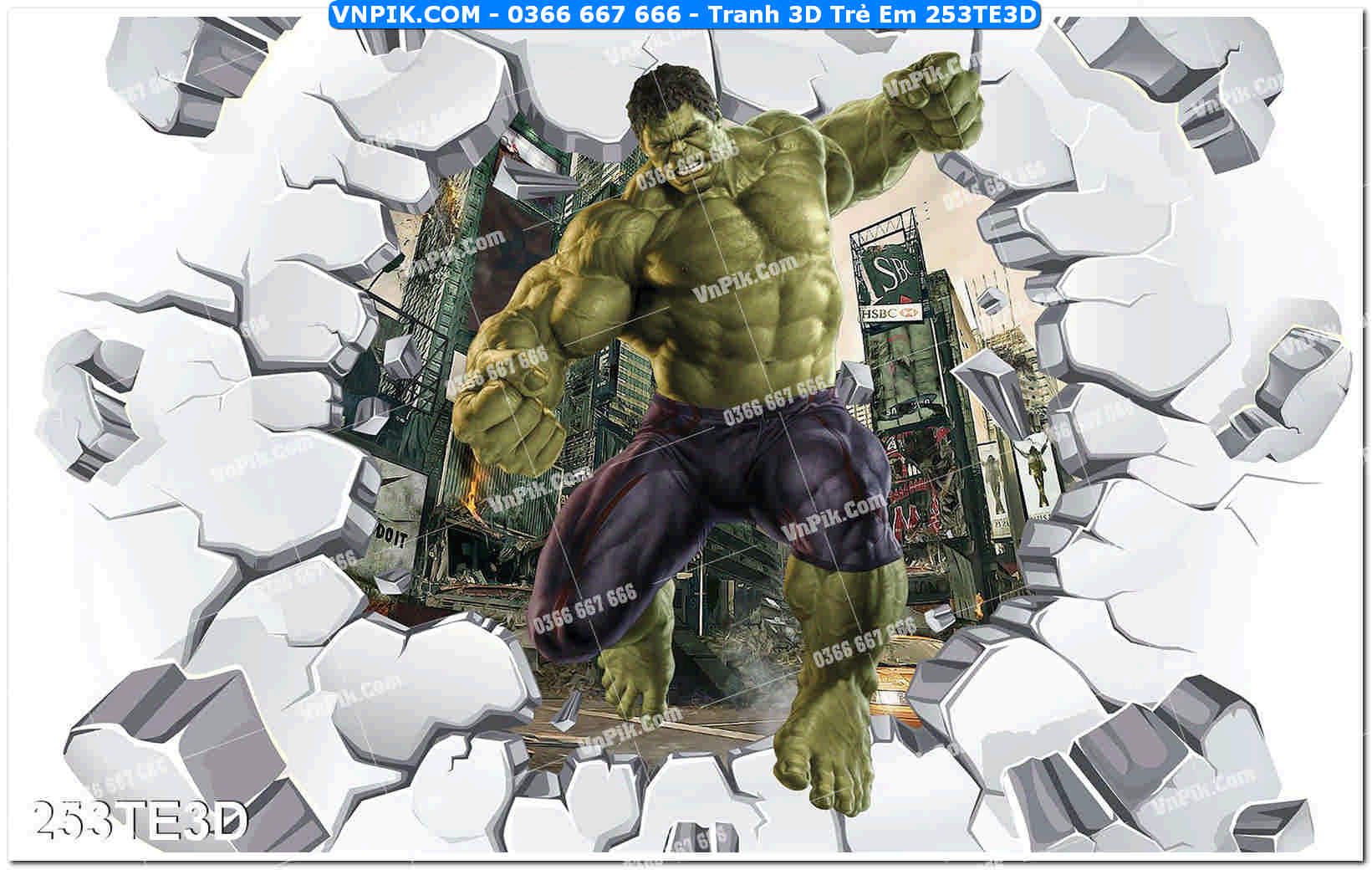 Tranh 3D Trẻ Em 253TE3D