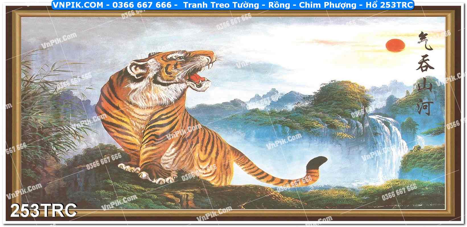 Tranh Treo Tường – Rồng – Chim Phượng – Hổ 253TRC
