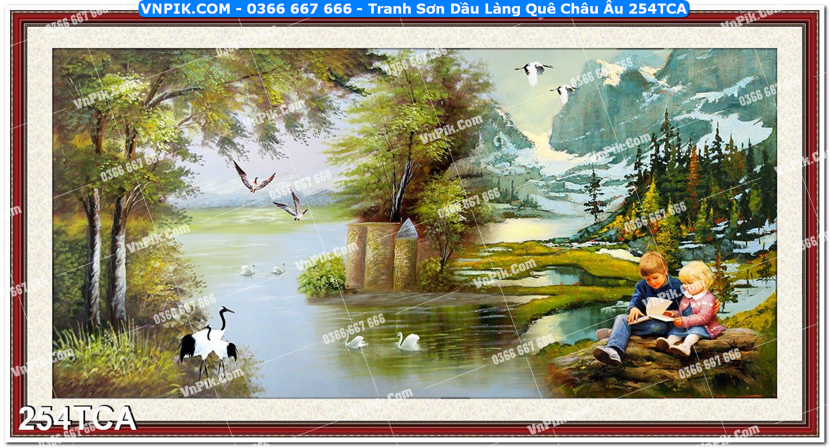 Tranh Sơn Dầu Làng Quê Châu Âu (254TCA)