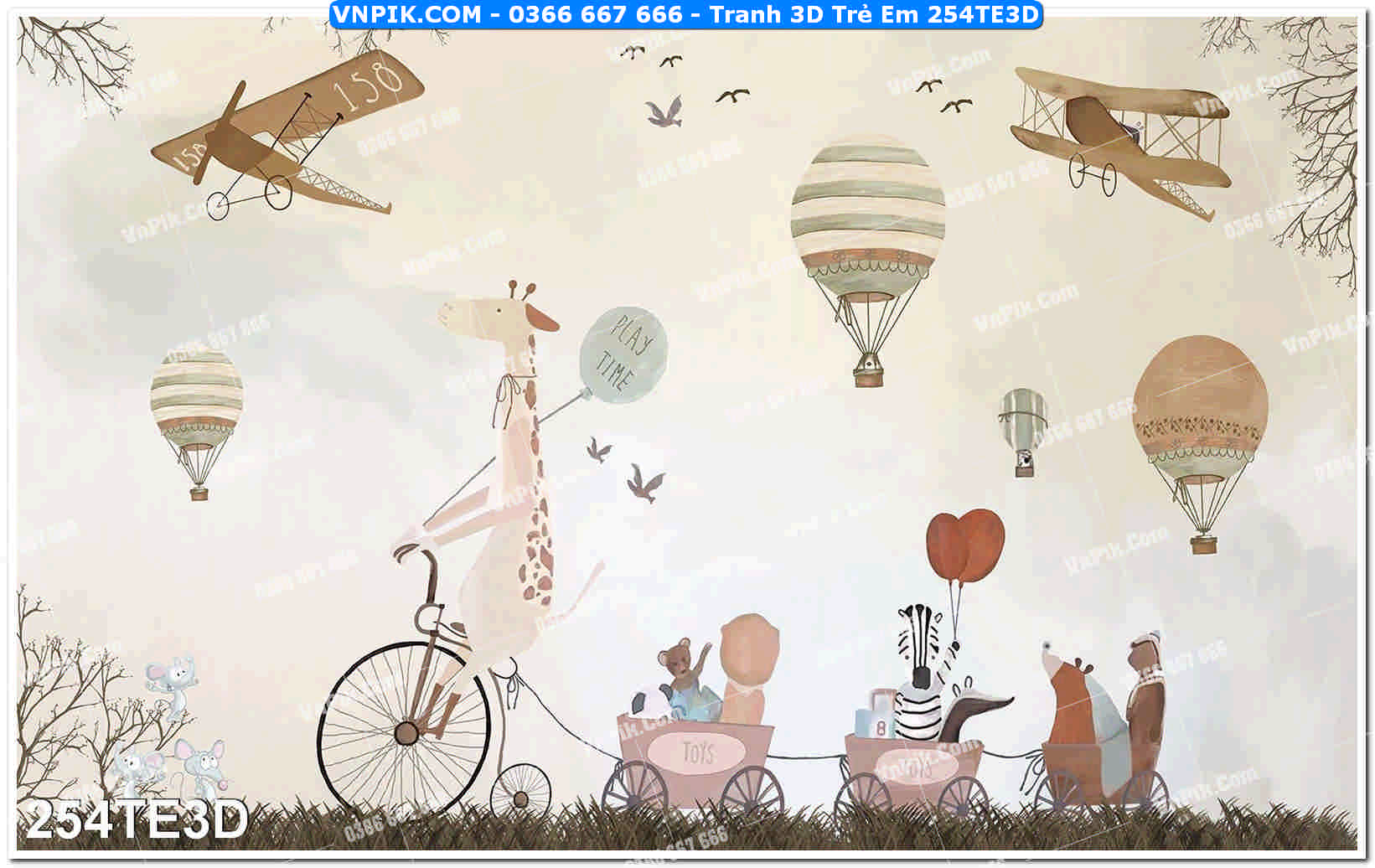 Tranh 3D Trẻ Em 254TE3D