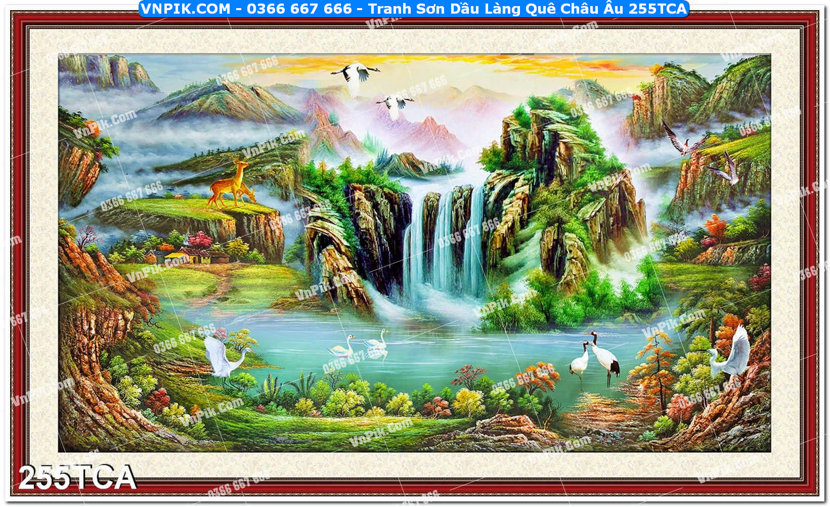 Tranh Sơn Dầu Làng Quê Châu Âu (255TCA)